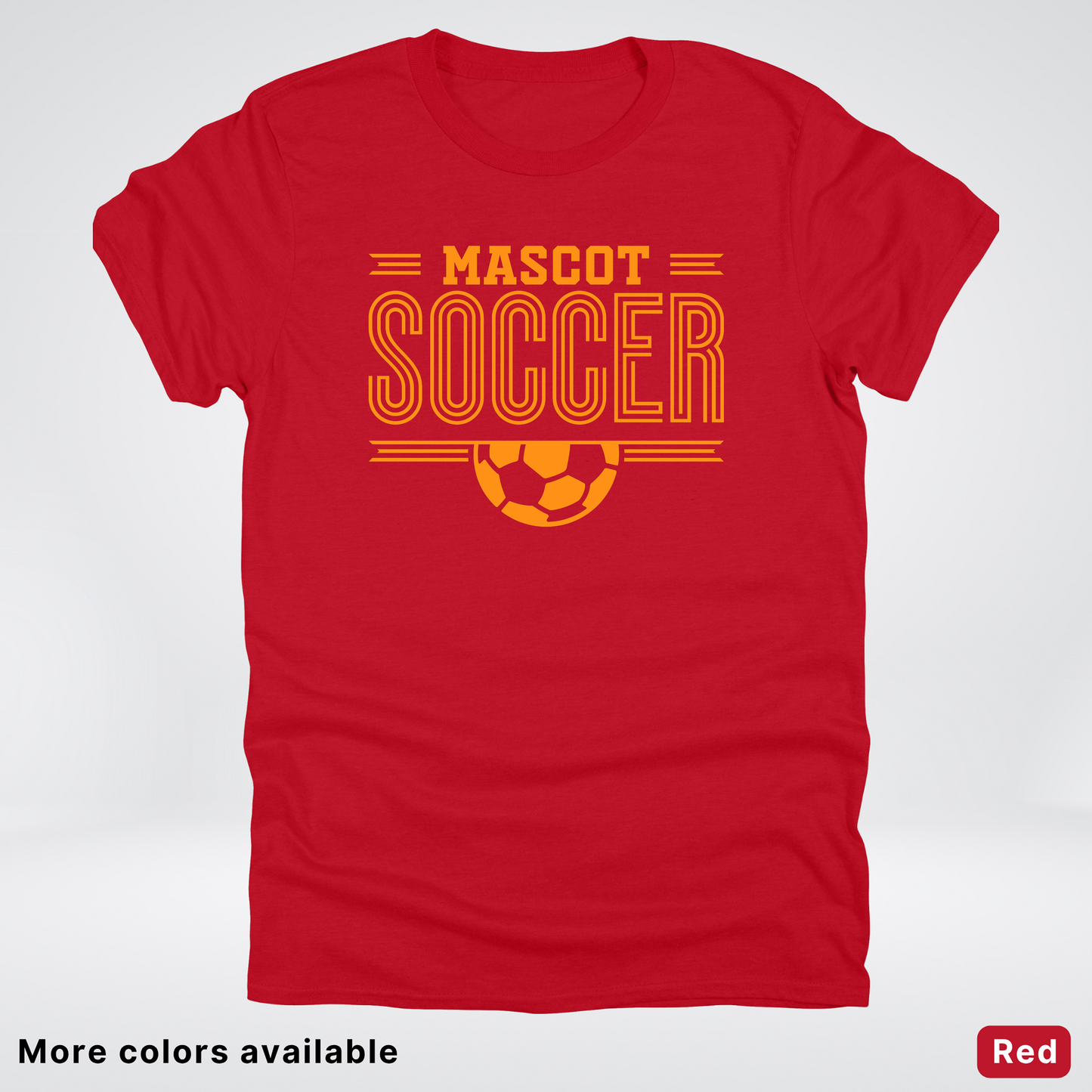 Custom Mascot – Orange Design 20 - Soccer T-Shirt