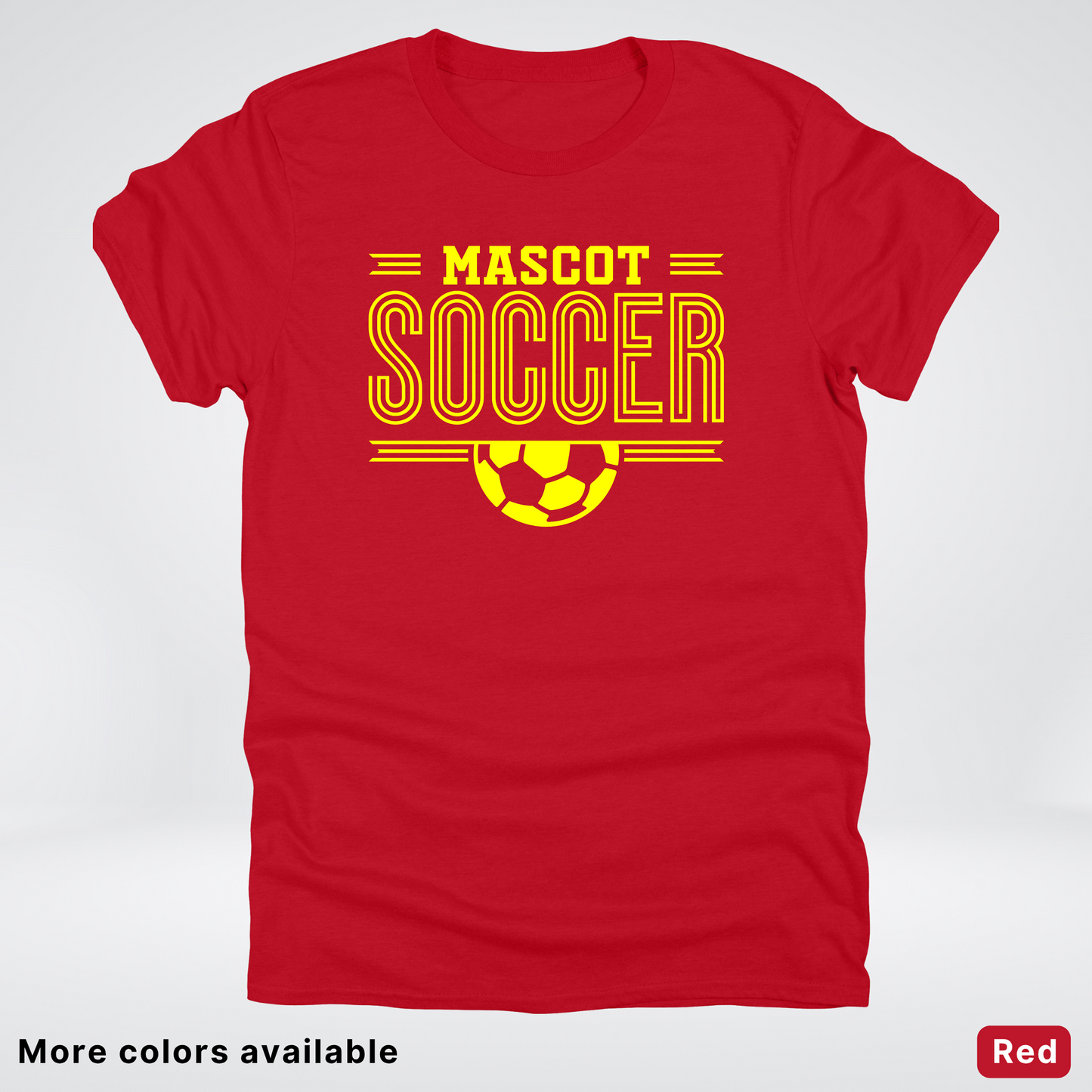 Custom Mascot – Yellow Design 19 - Soccer T-Shirt