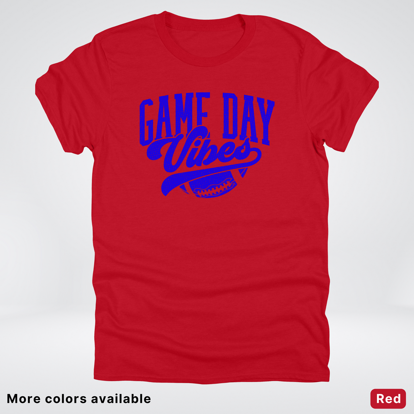 Game Day Vibes - Blue Design - Football T-Shirt