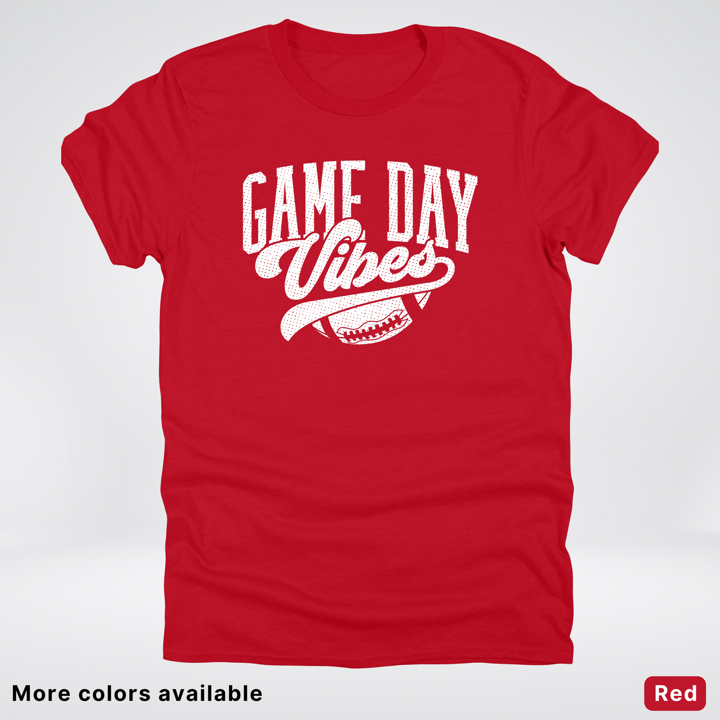 Game Day Vibes - White Design 2 - Football T-Shirt