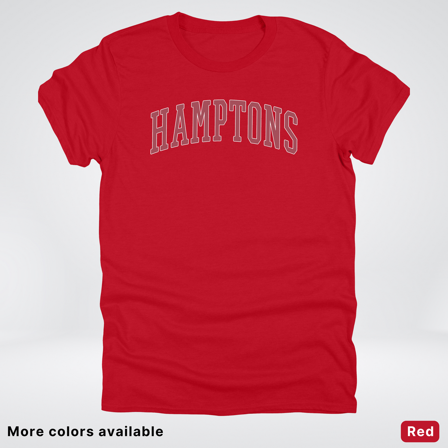 Hamptons Destination - Red Design - T-Shirt