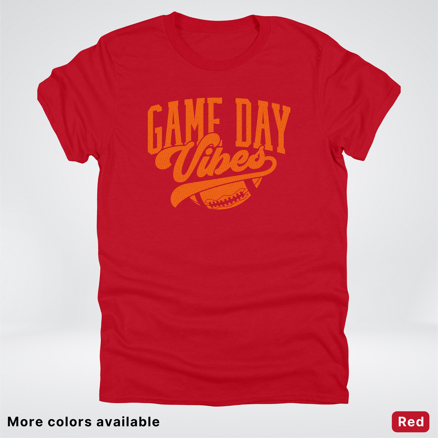 Game Day Vibes – Orange Design - Football  - T-Shirt