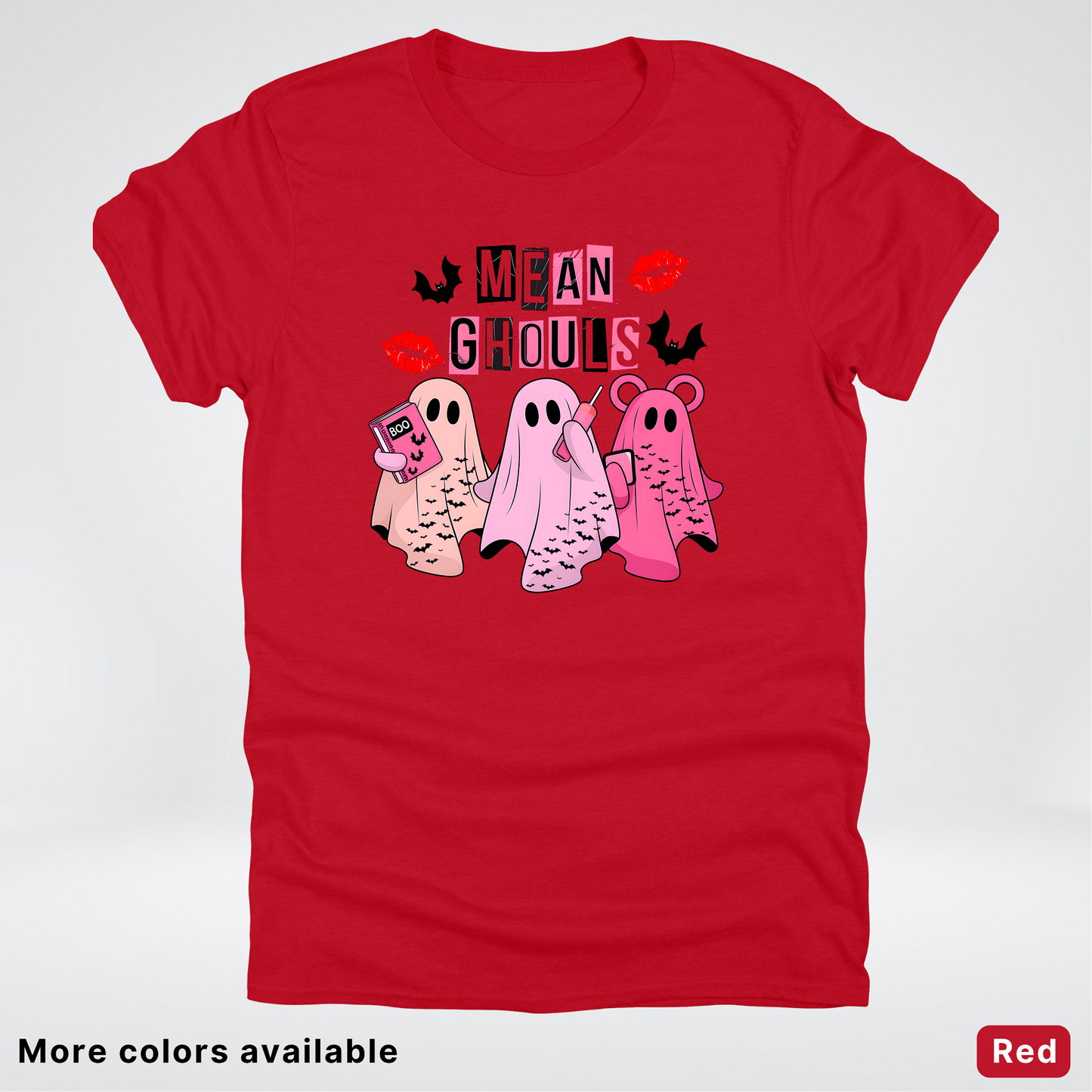 Mean Ghouls Pink Ghosts - T-Shirt