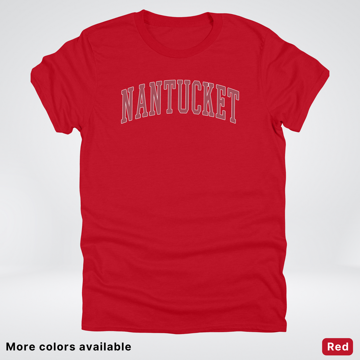 Nantucket Destination - Red Design - T-Shirt
