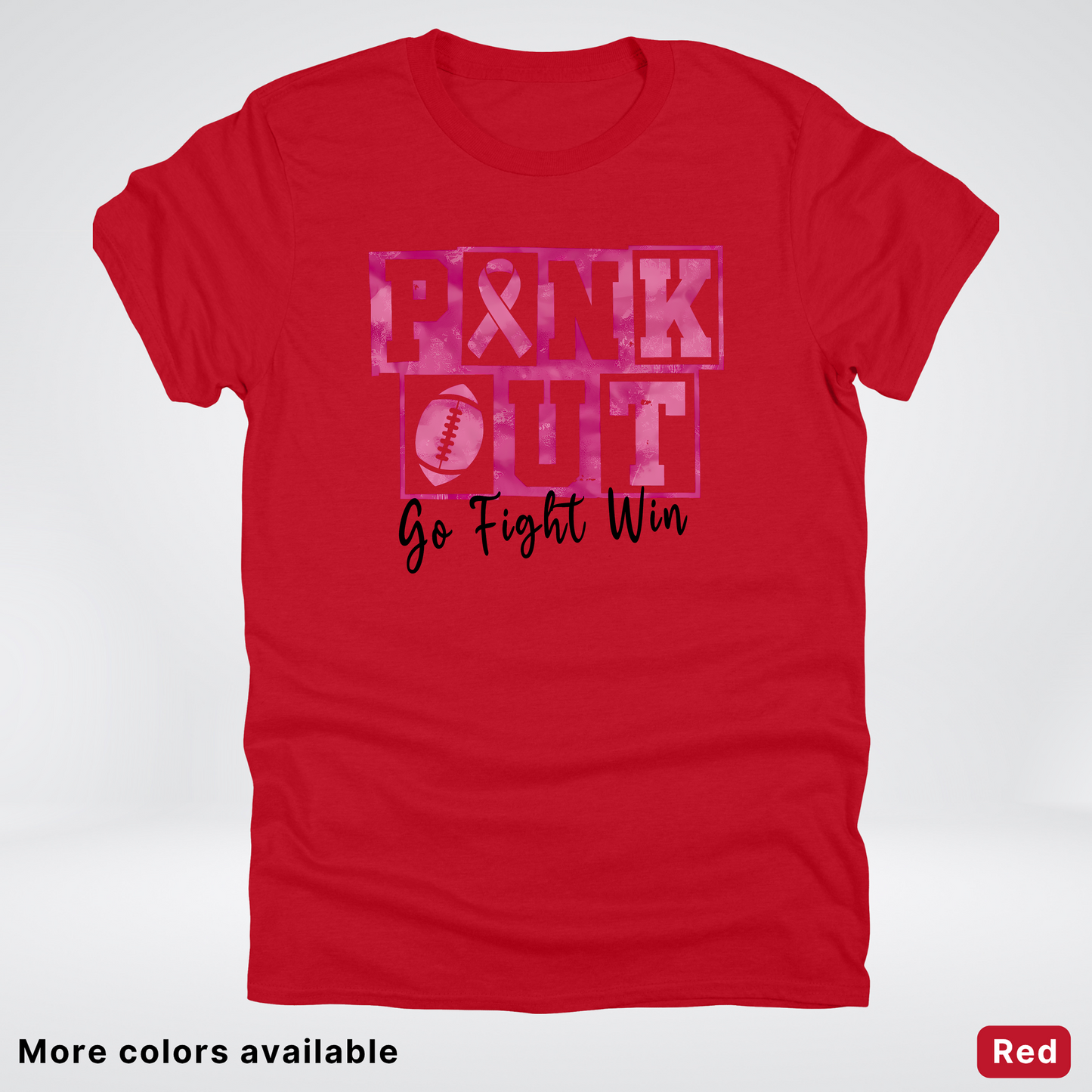 Pink Out Go Fight Win Football - T-Shirt