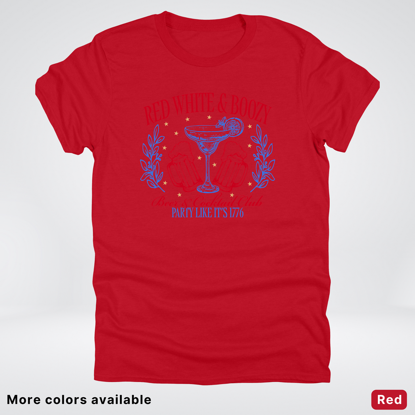 Red White And Boozy 4th Of July T-Shirt