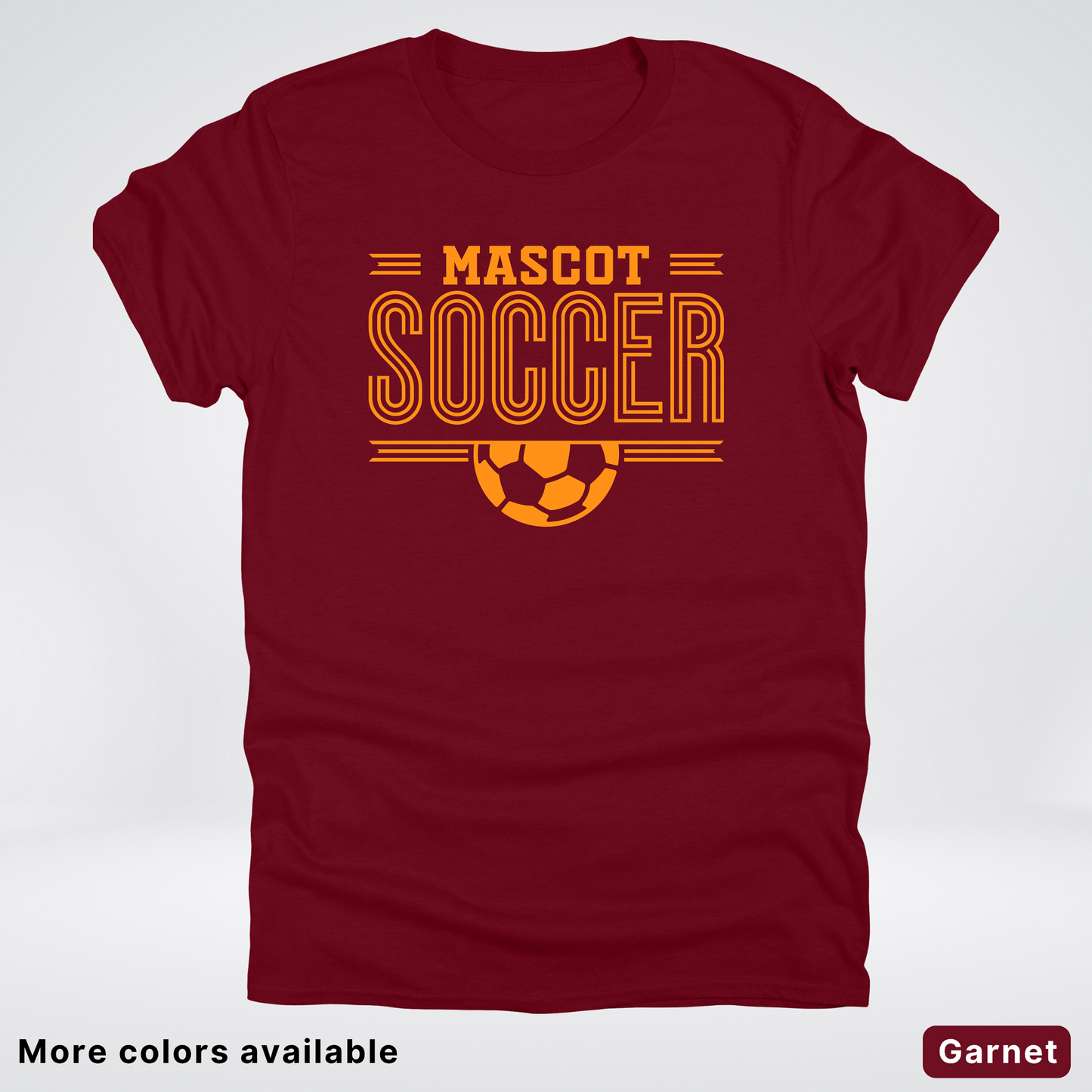 Custom Mascot – Orange Design 20 - Soccer T-Shirt