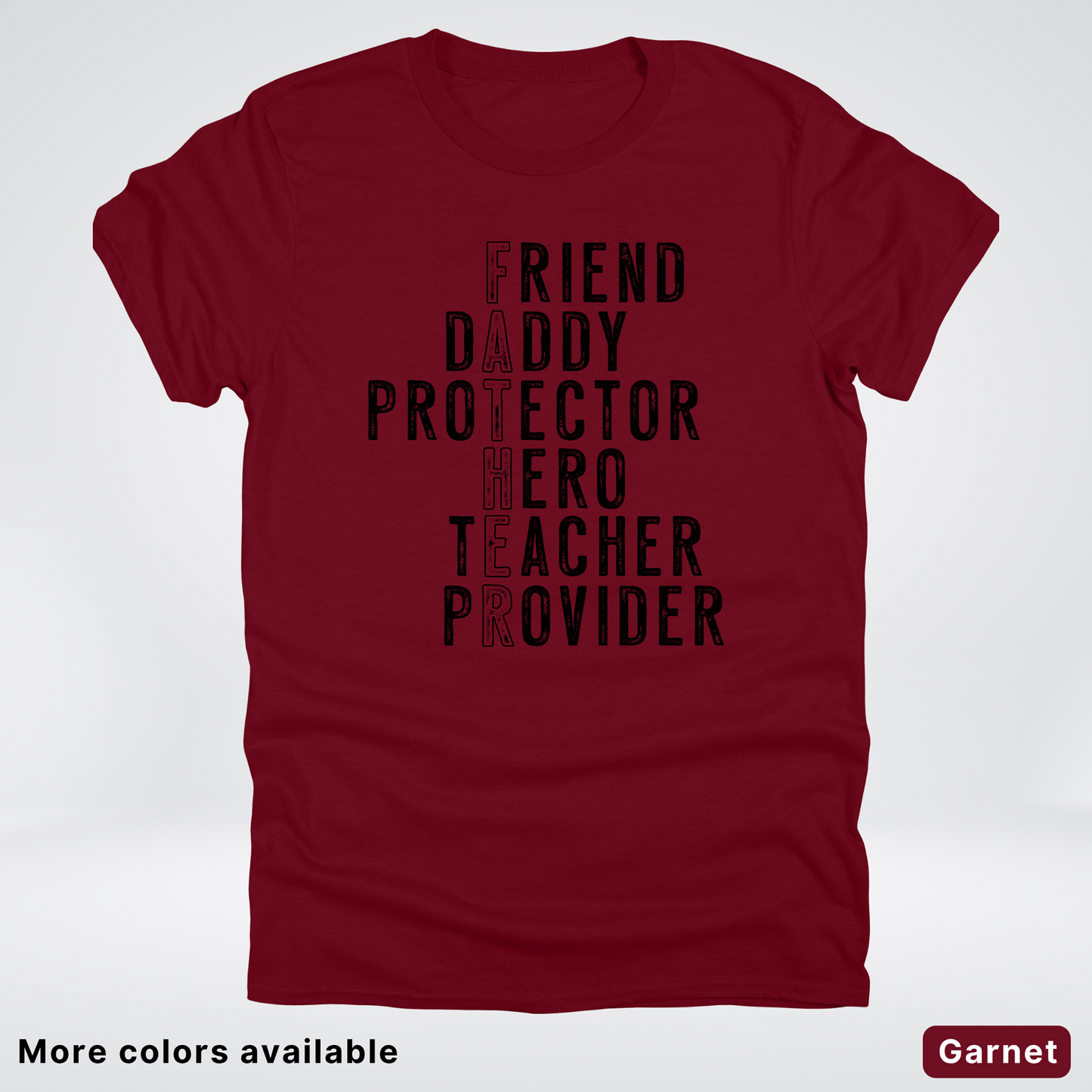 Father Crossword - Black Design – Father’s Day T-Shirt