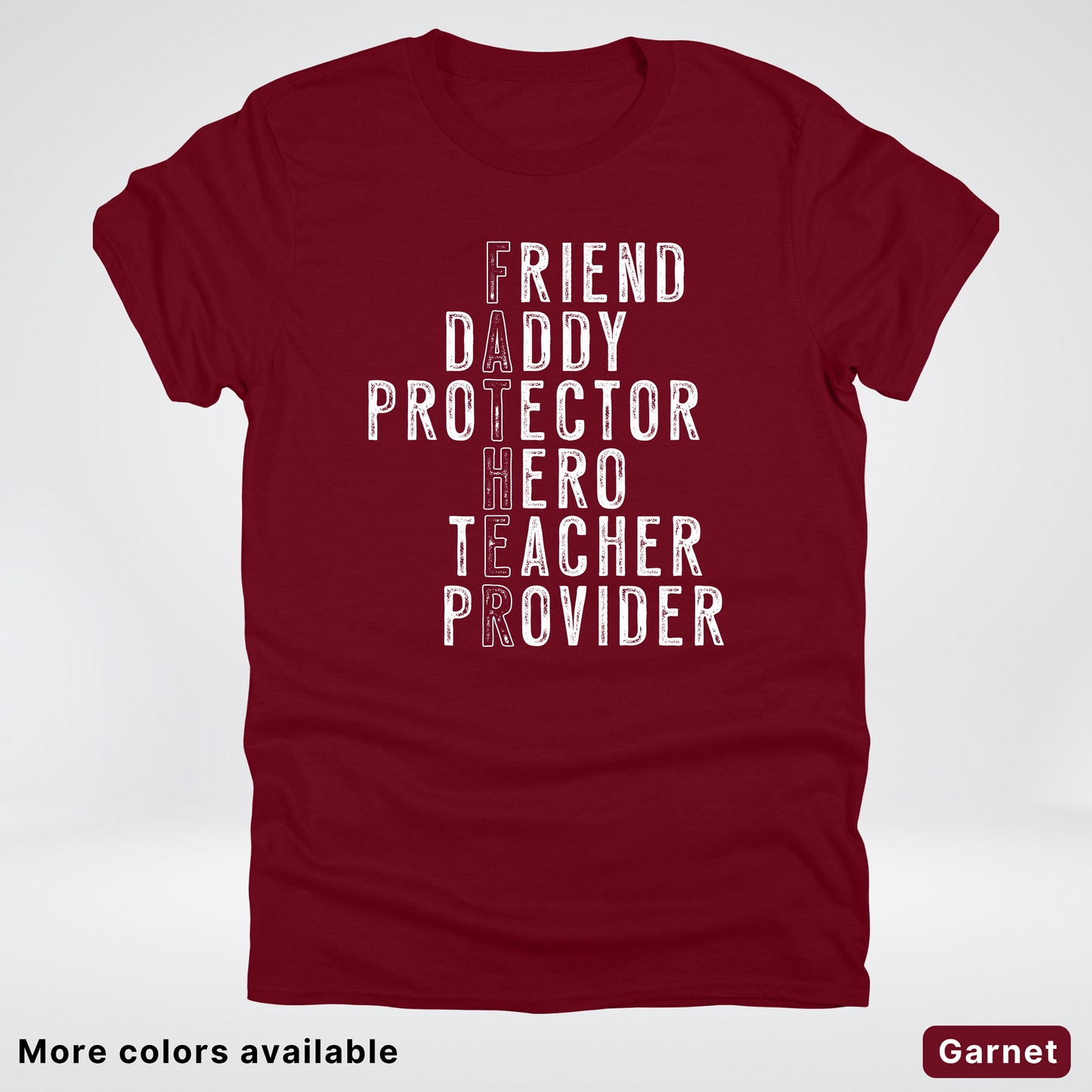Father Crossword - White Design – Father’s Day T-Shirt