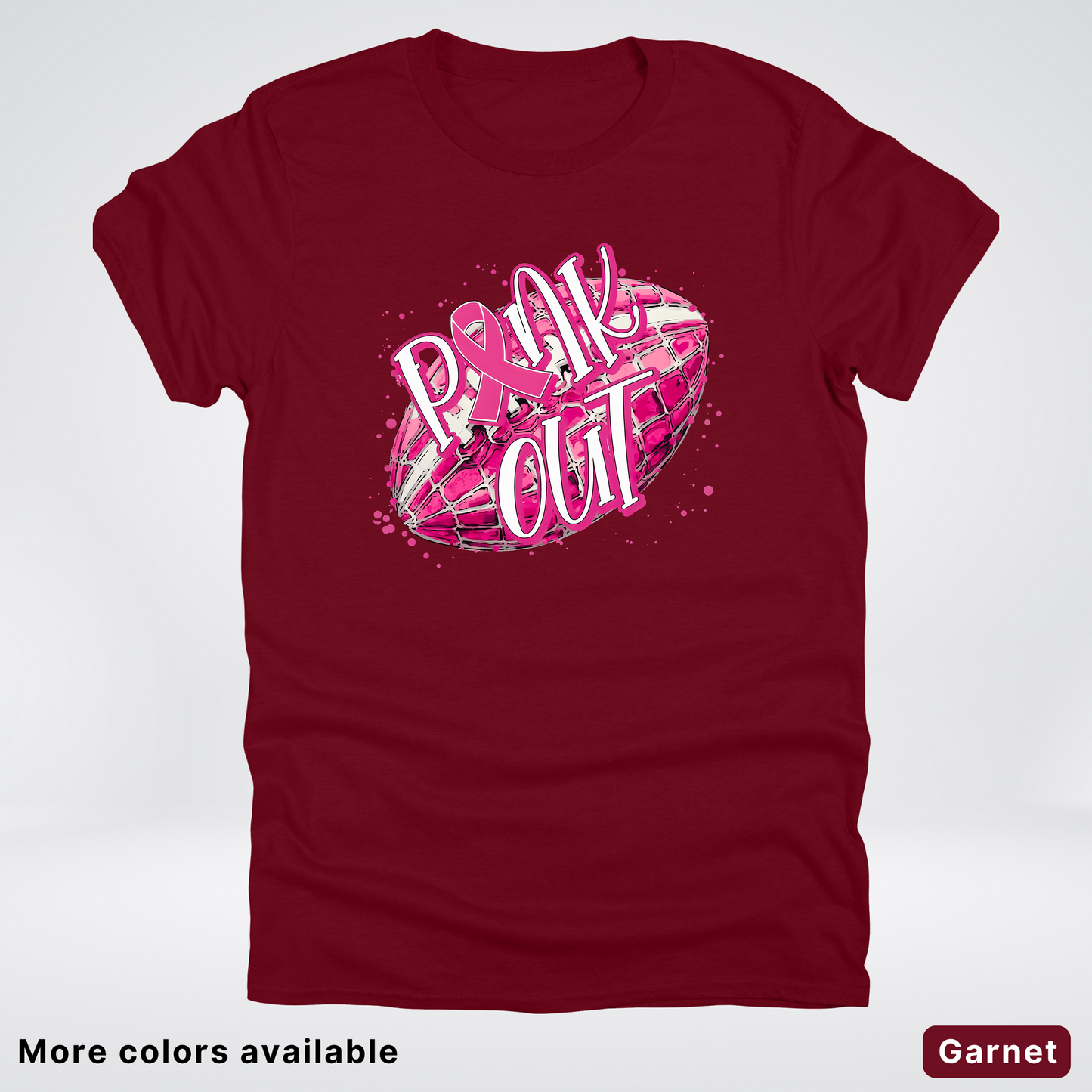 Pink Out Football Splatter - T-Shirt