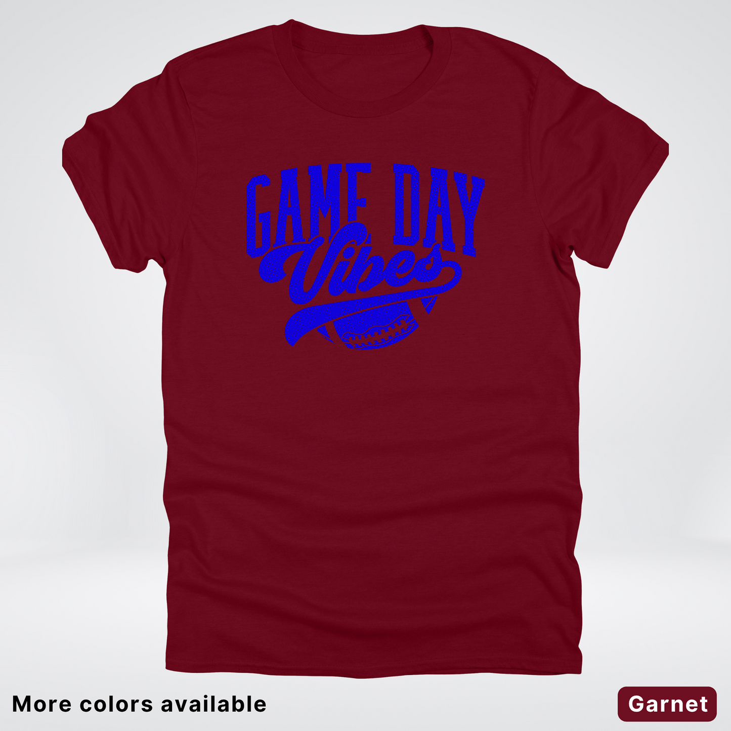 Game Day Vibes - Blue Design - Football T-Shirt