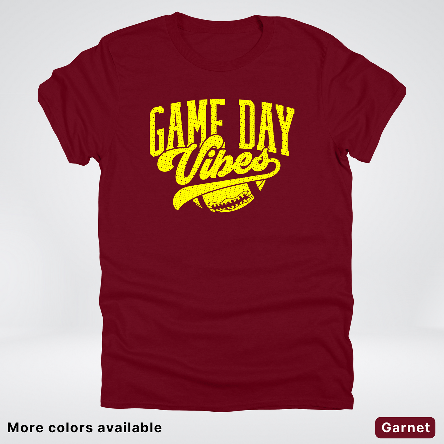 Game Day Vibes - Yellow Design - Football T-Shirt