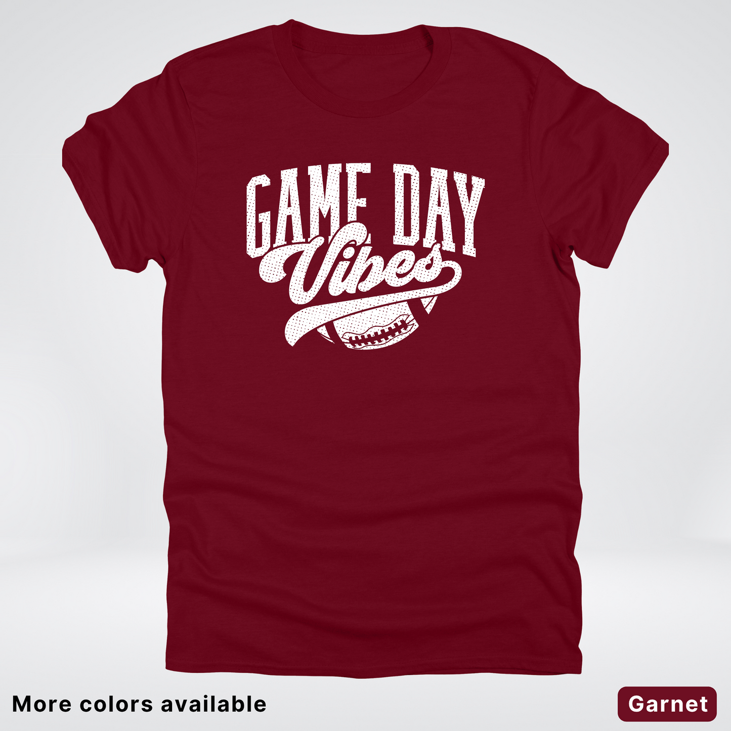 Game Day Vibes - White Design 2 - Football T-Shirt