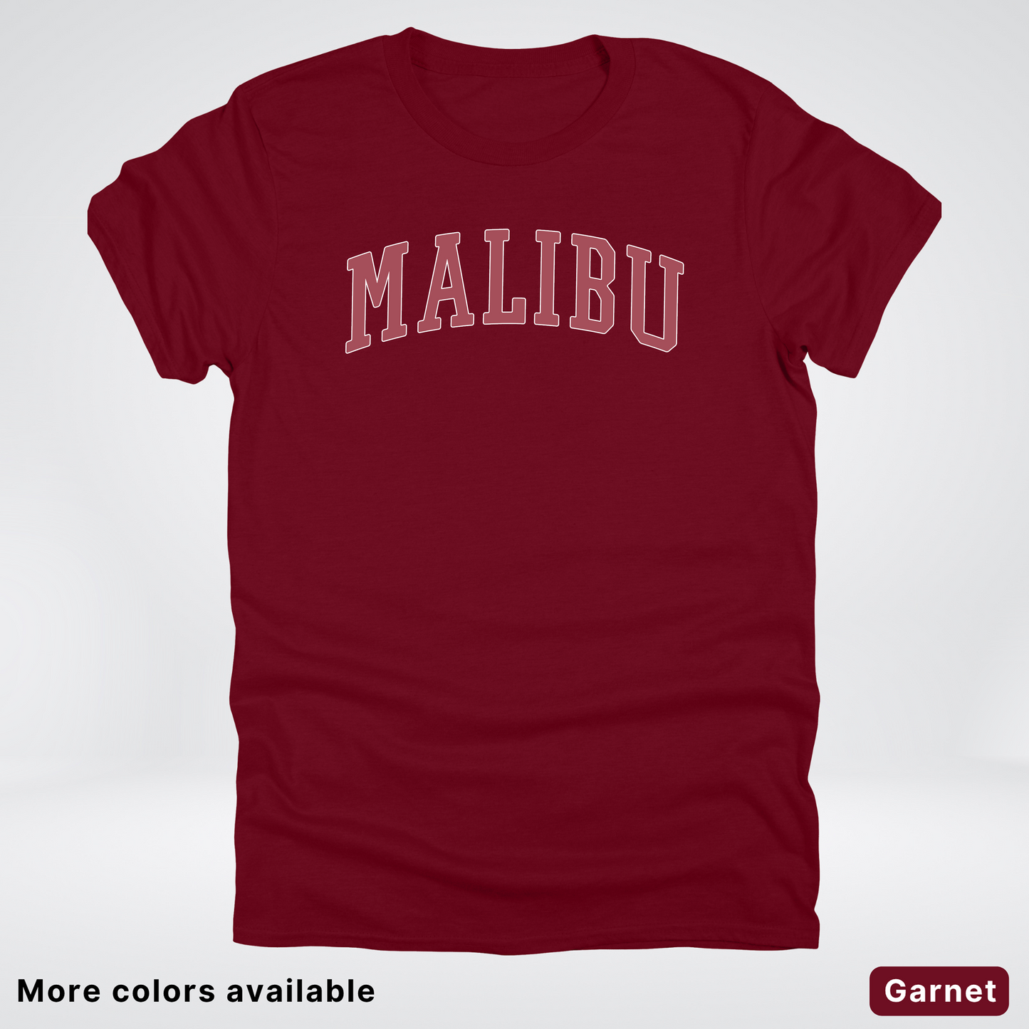 Malibu Destination - Red Design - T-Shirt
