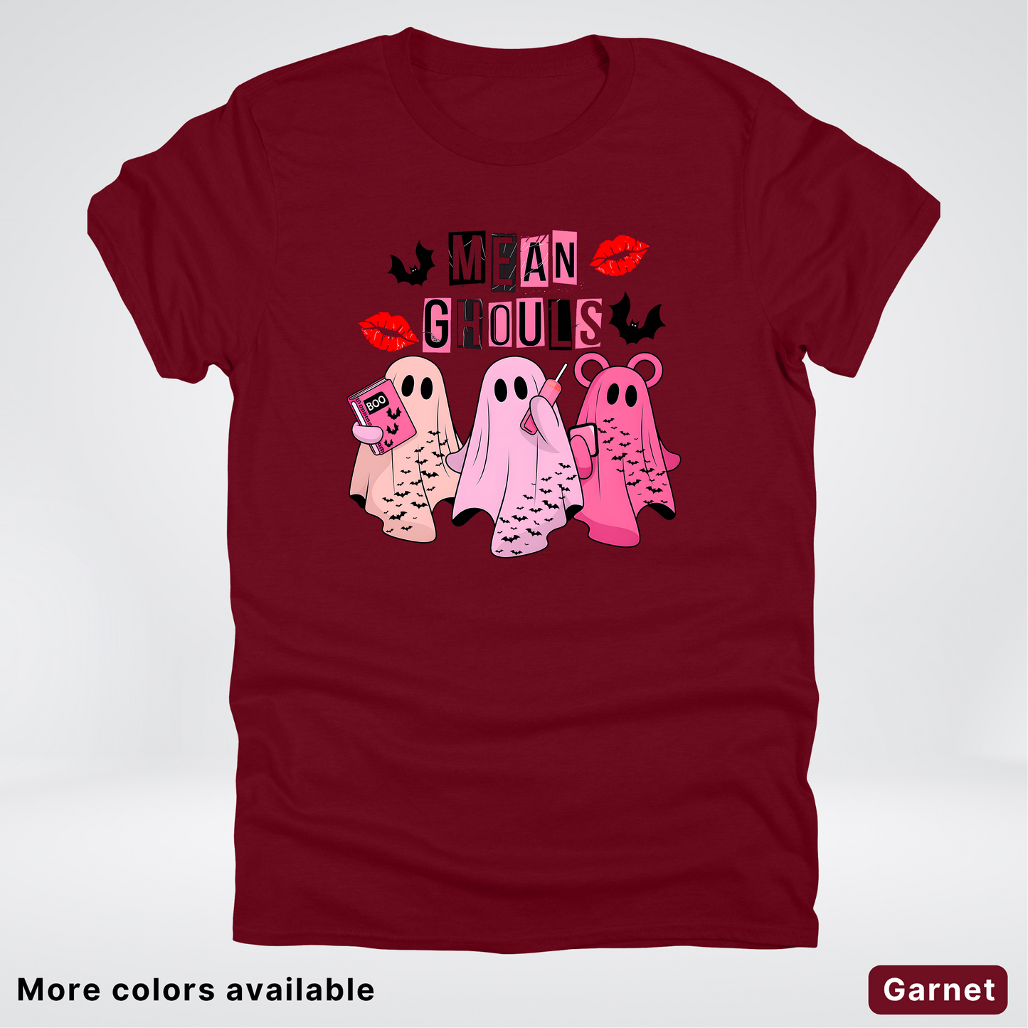 Mean Ghouls Pink Ghosts - T-Shirt