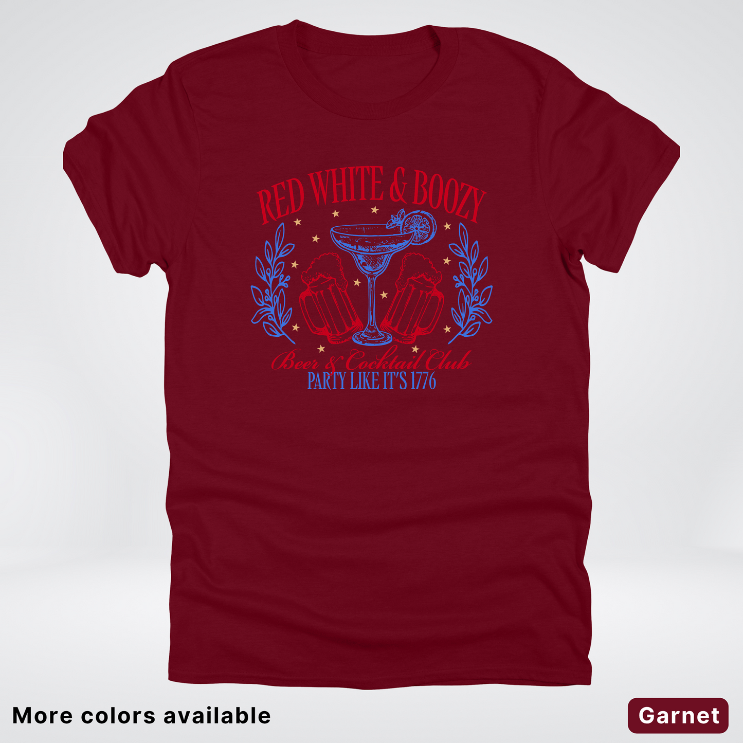 Red White And Boozy 4th Of July T-Shirt