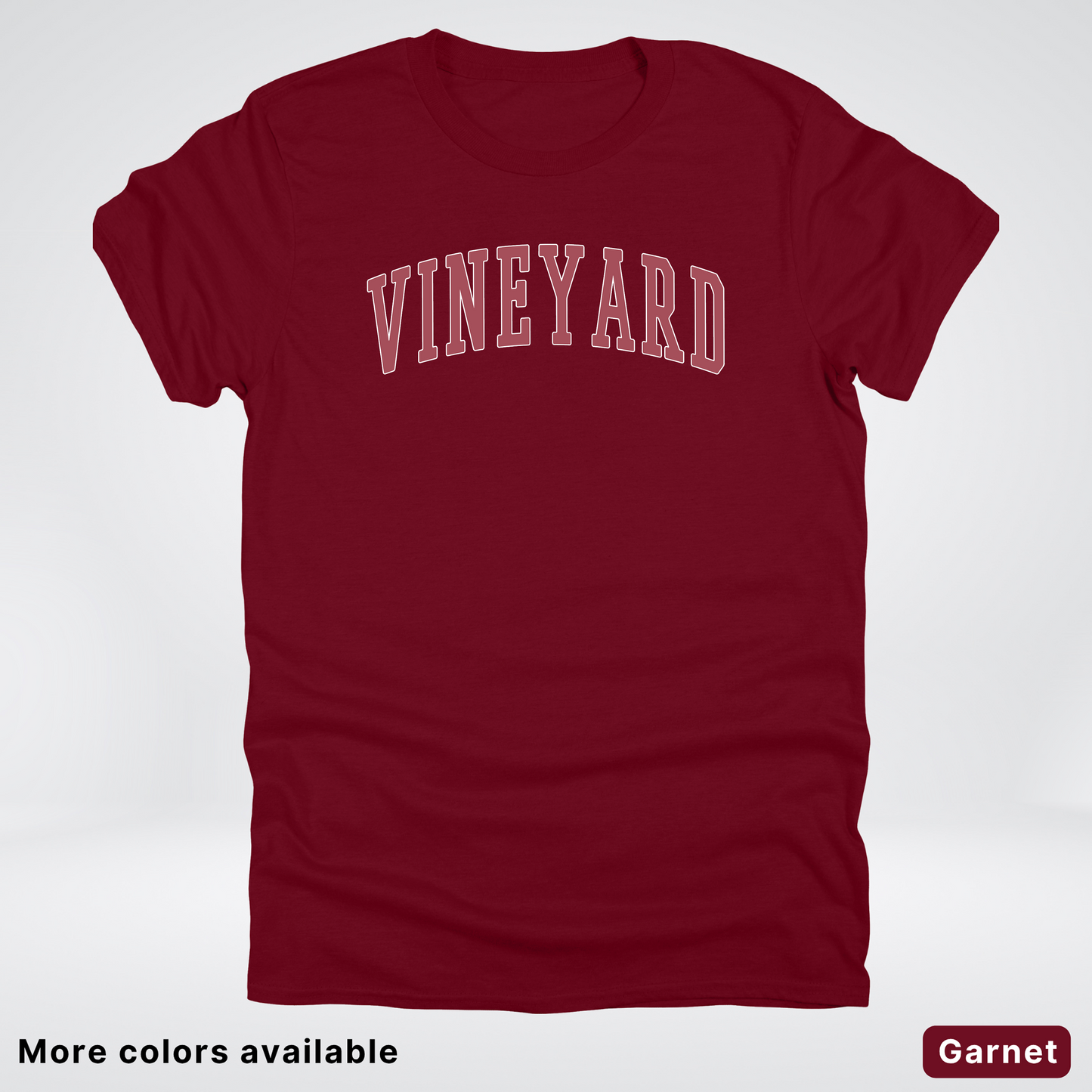 Vineyard Destination - Red Design - T-Shirt