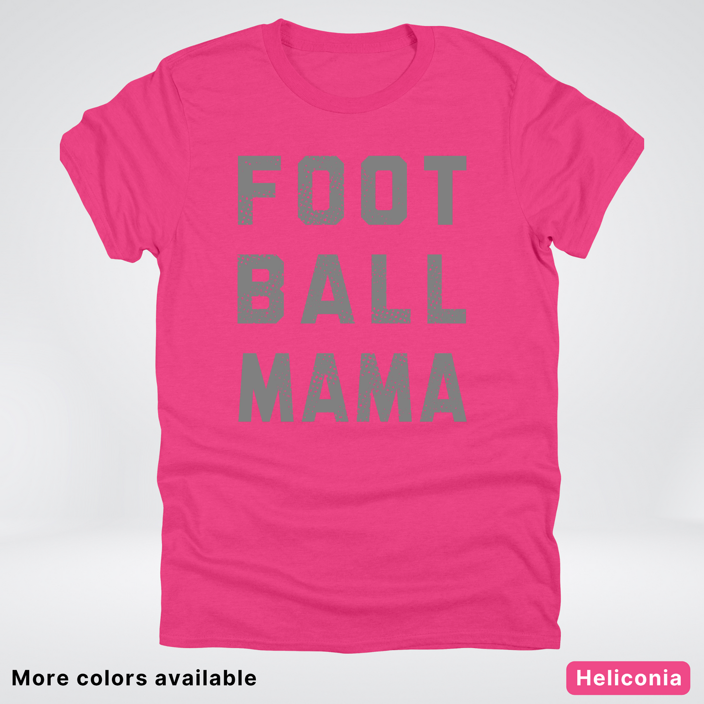 Football Mama Distressed - Gray Design 02 - T-Shirt