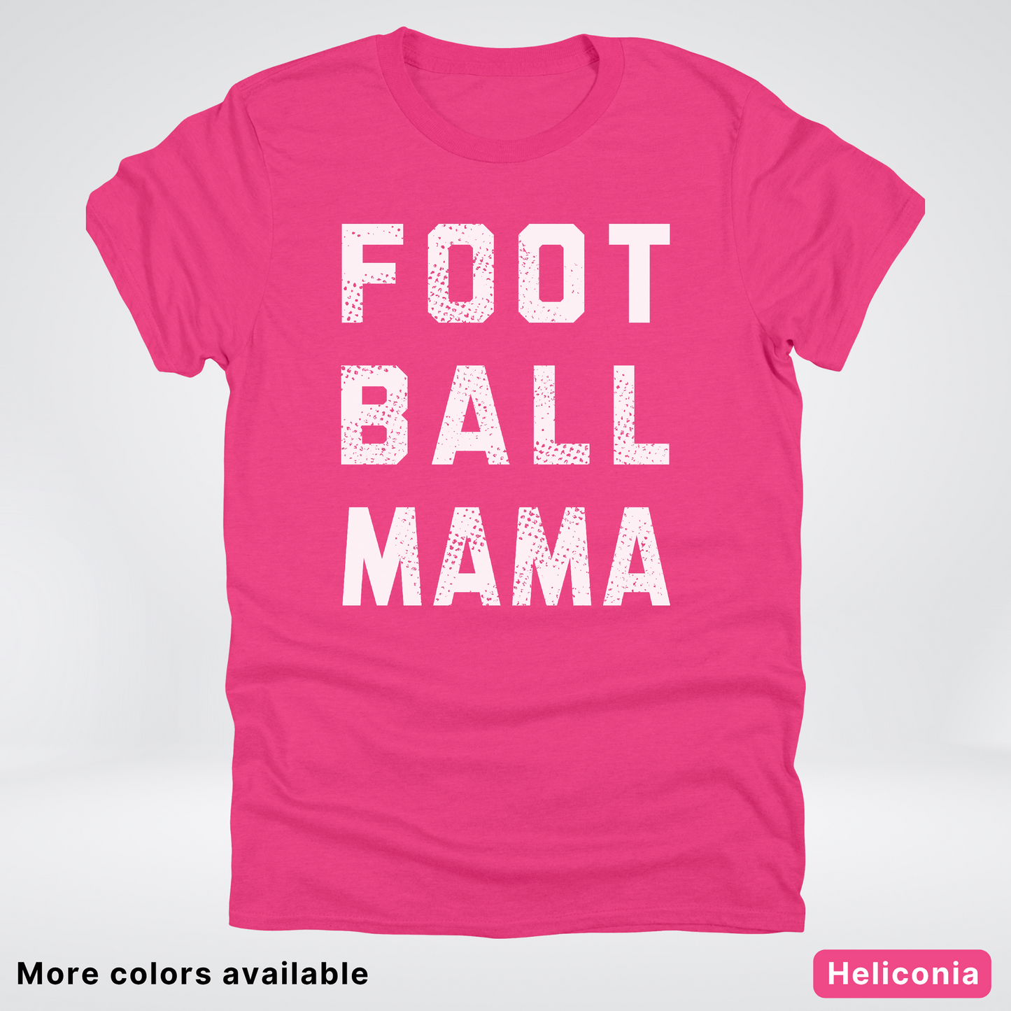 Football Mama Distressed - White Design - T-Shirt