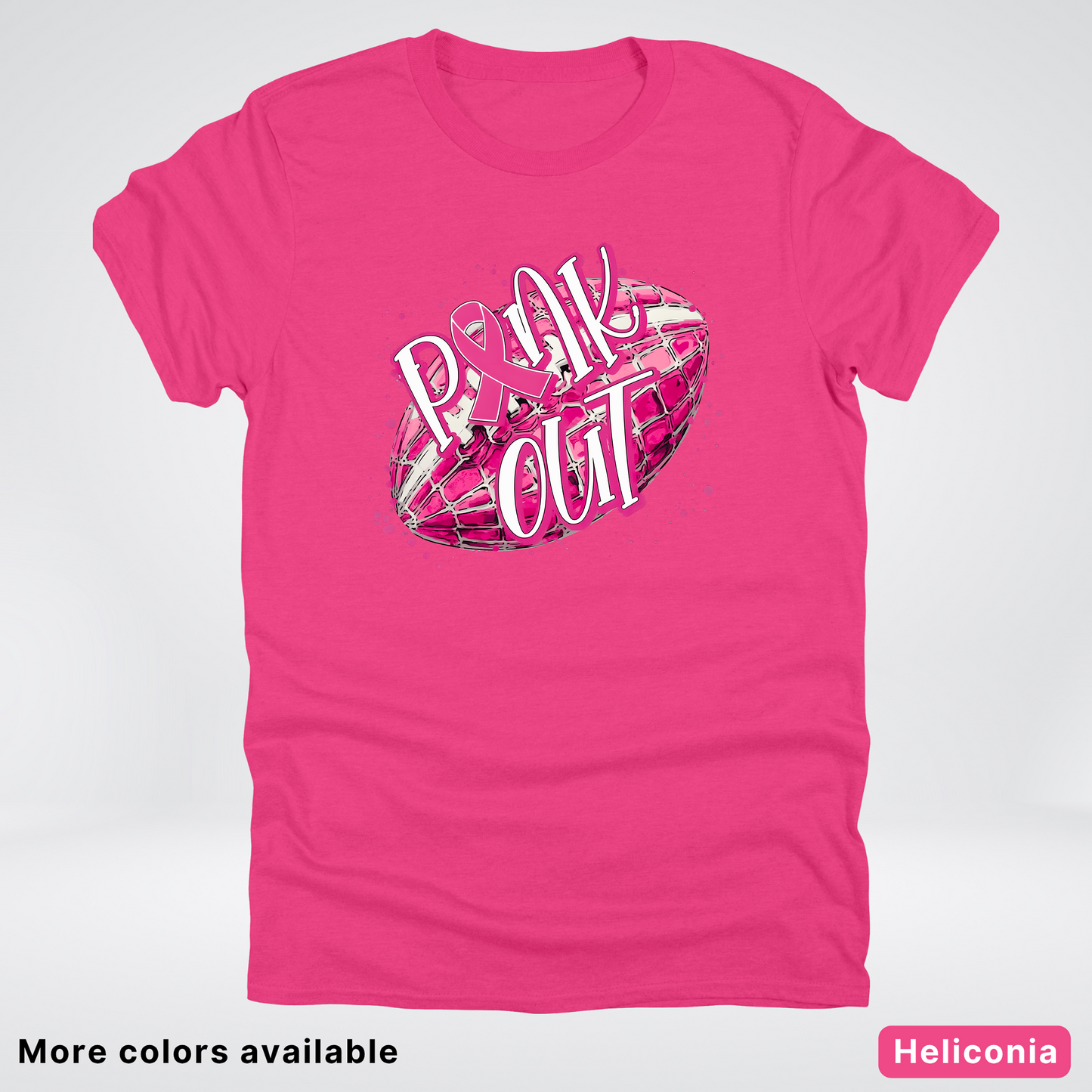Pink Out Football Splatter - T-Shirt