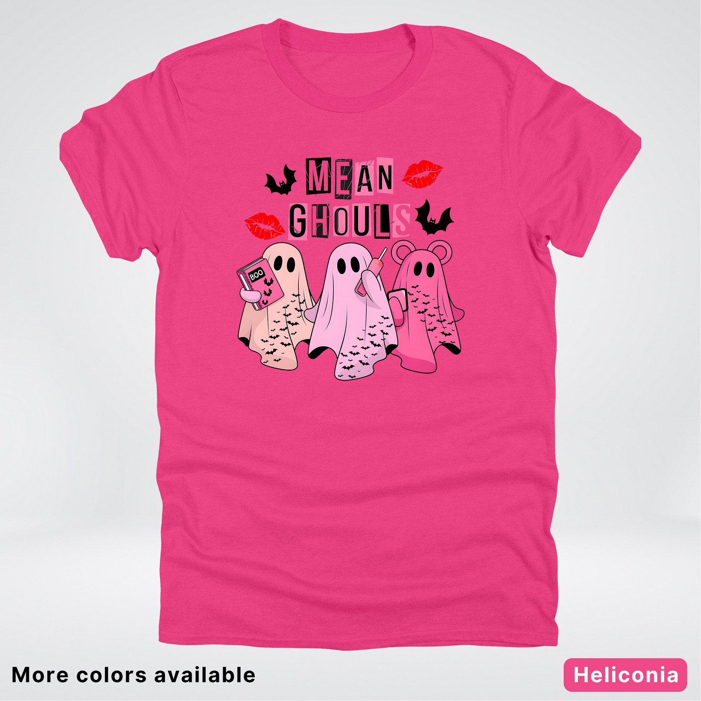 Mean Ghouls Pink Ghosts - T-Shirt