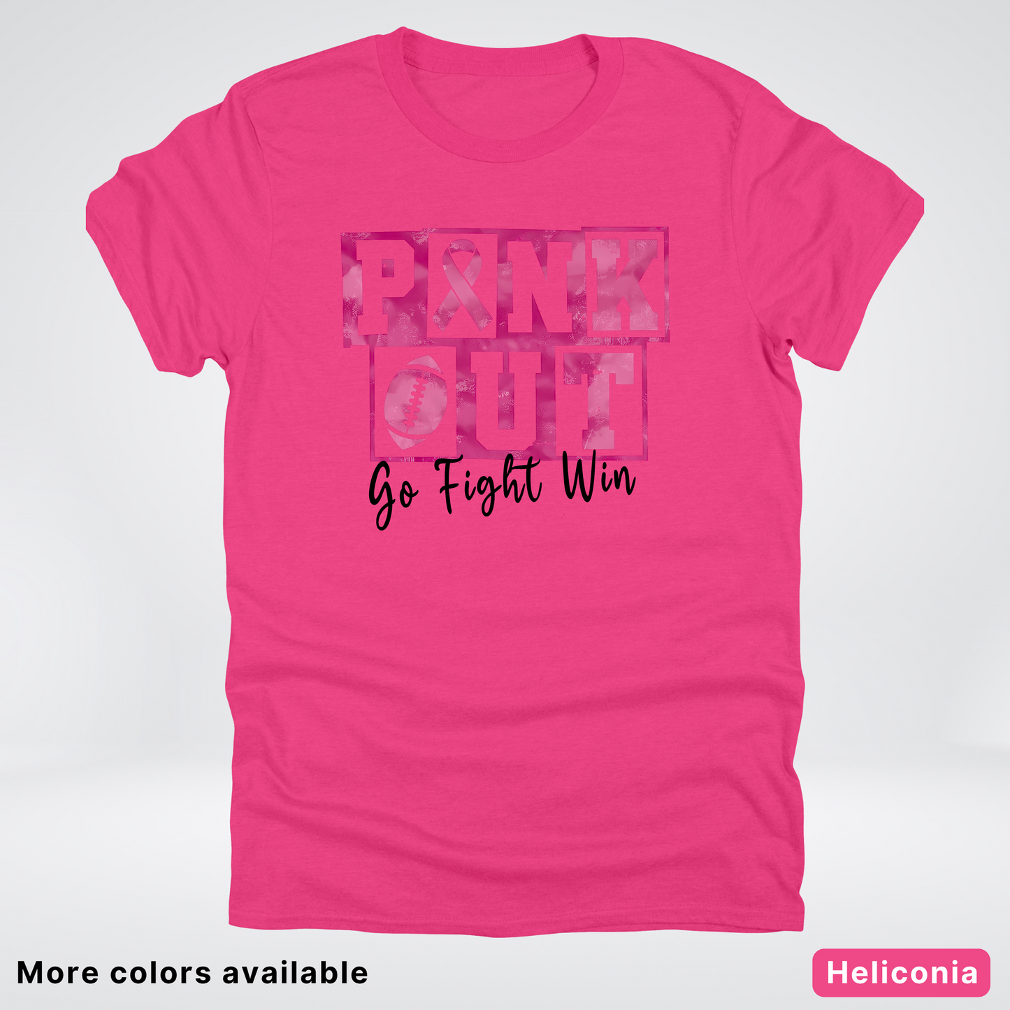 Pink Out Go Fight Win Football - T-Shirt