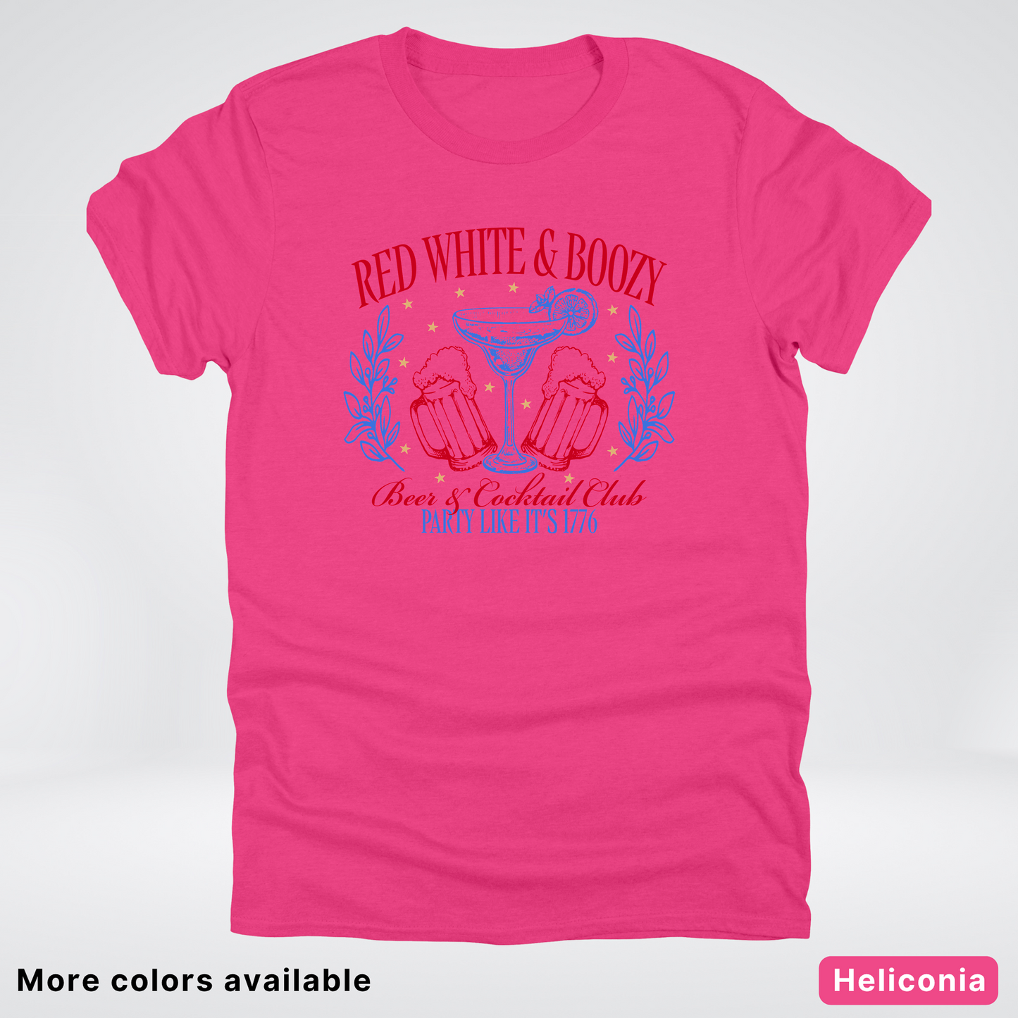 Red White And Boozy 4th Of July T-Shirt