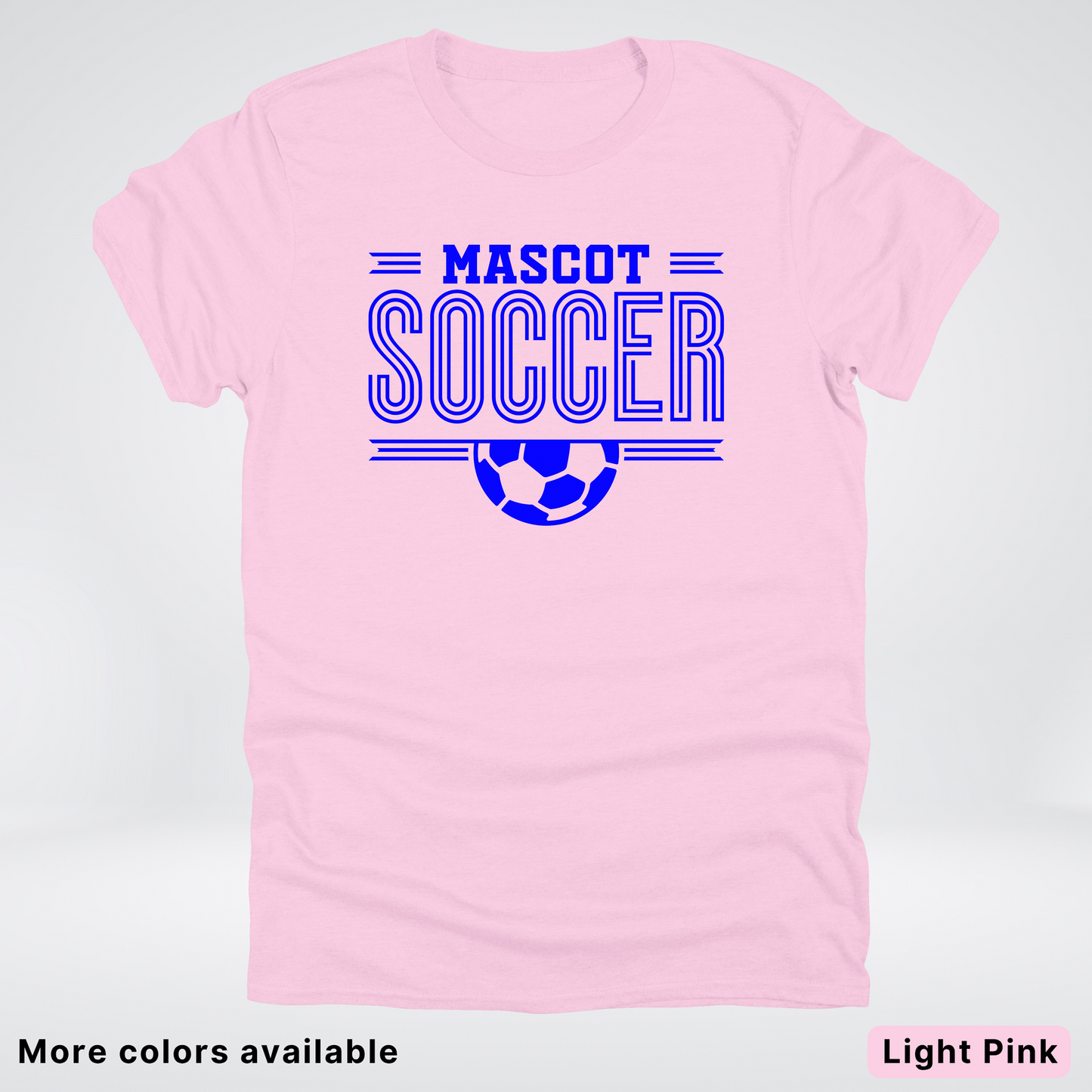 Custom Mascot – Blue Design 16 - Soccer T-Shirt