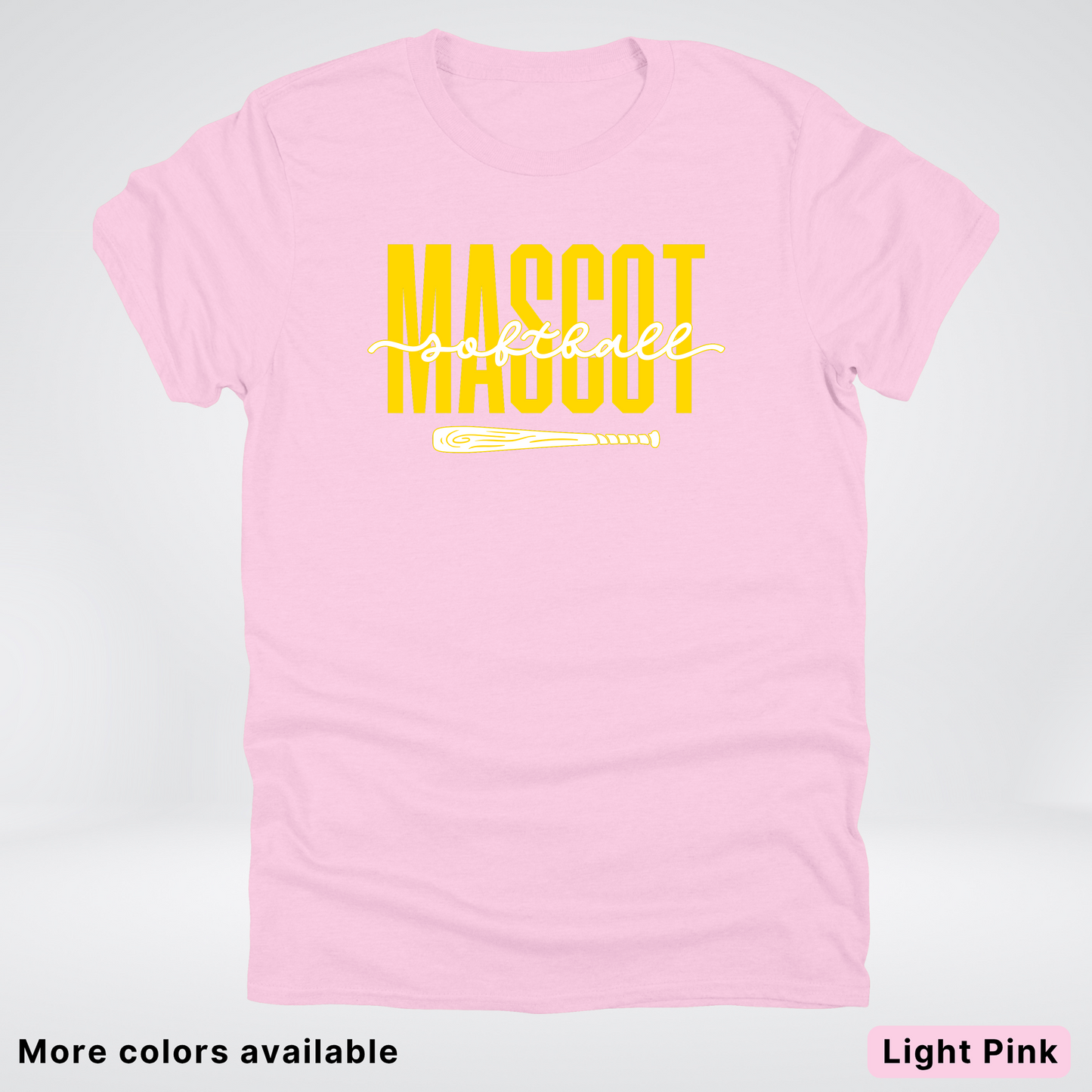 Custom Mascot – Gold - Softball Design 31 T-Shirt