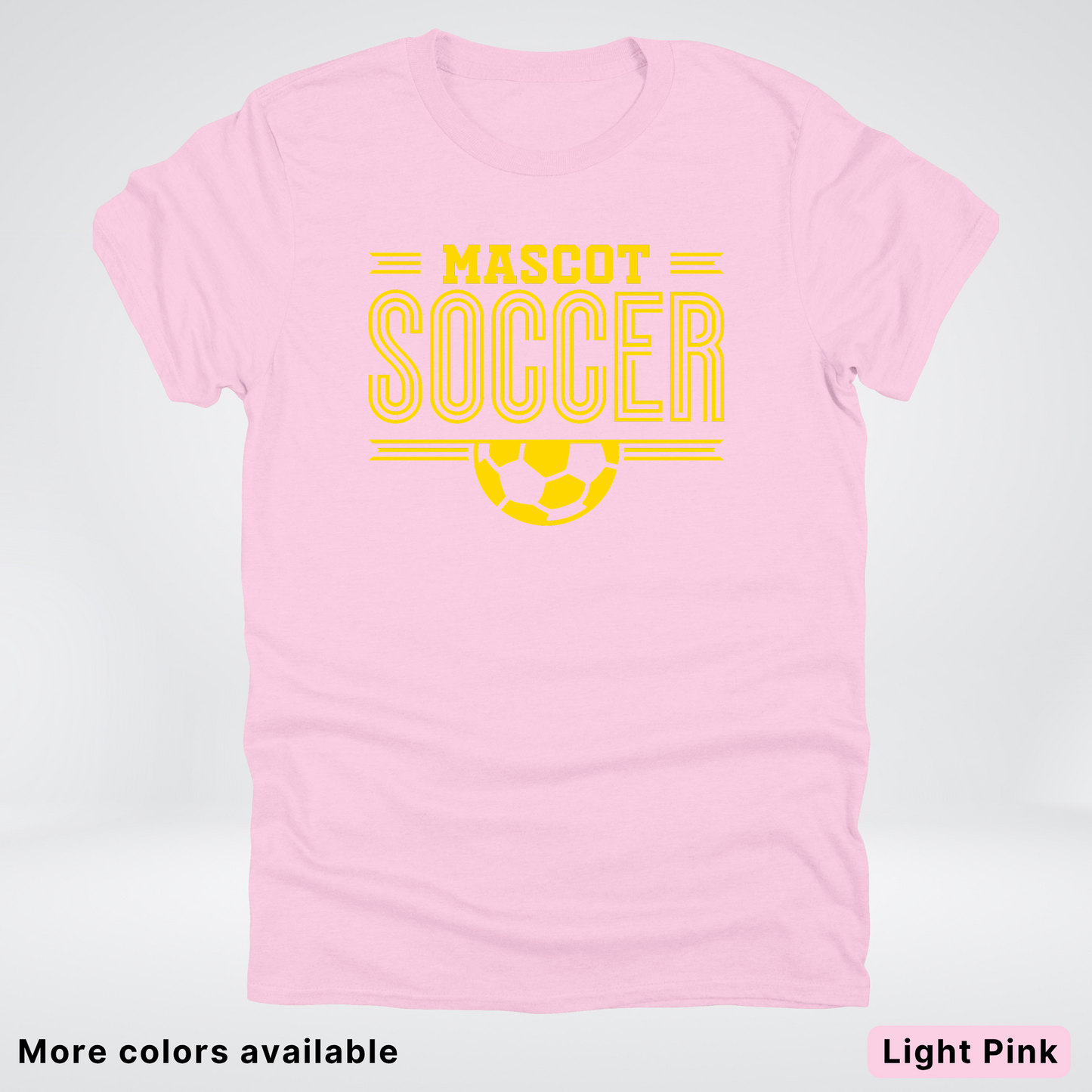 Custom Mascot – Gold Design 17 - Soccer T-Shirt