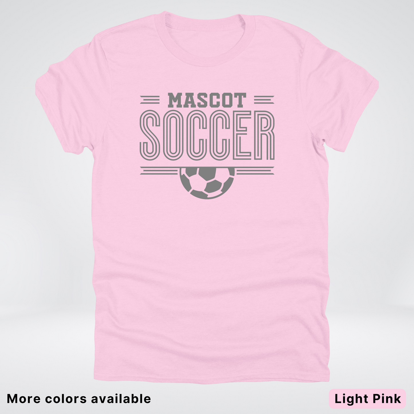 Custom Mascot – Gray Design 14 - Soccer T-Shirt