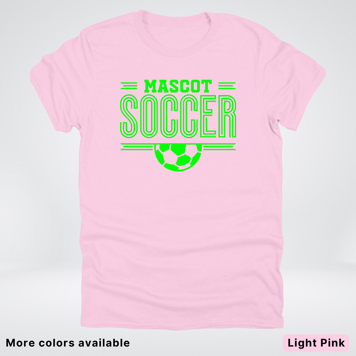 Custom Mascot – Green Design 21 - Soccer T-Shirt