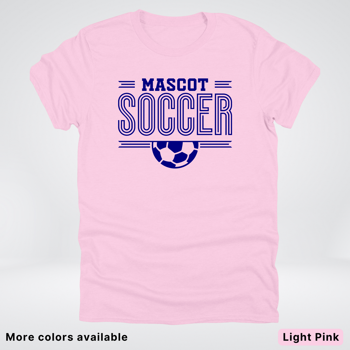 Custom Mascot – Navy Design 22 - Soccer T-Shirt