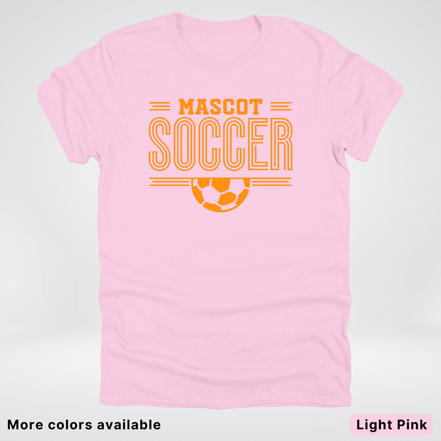 Custom Mascot – Orange Design 20 - Soccer T-Shirt