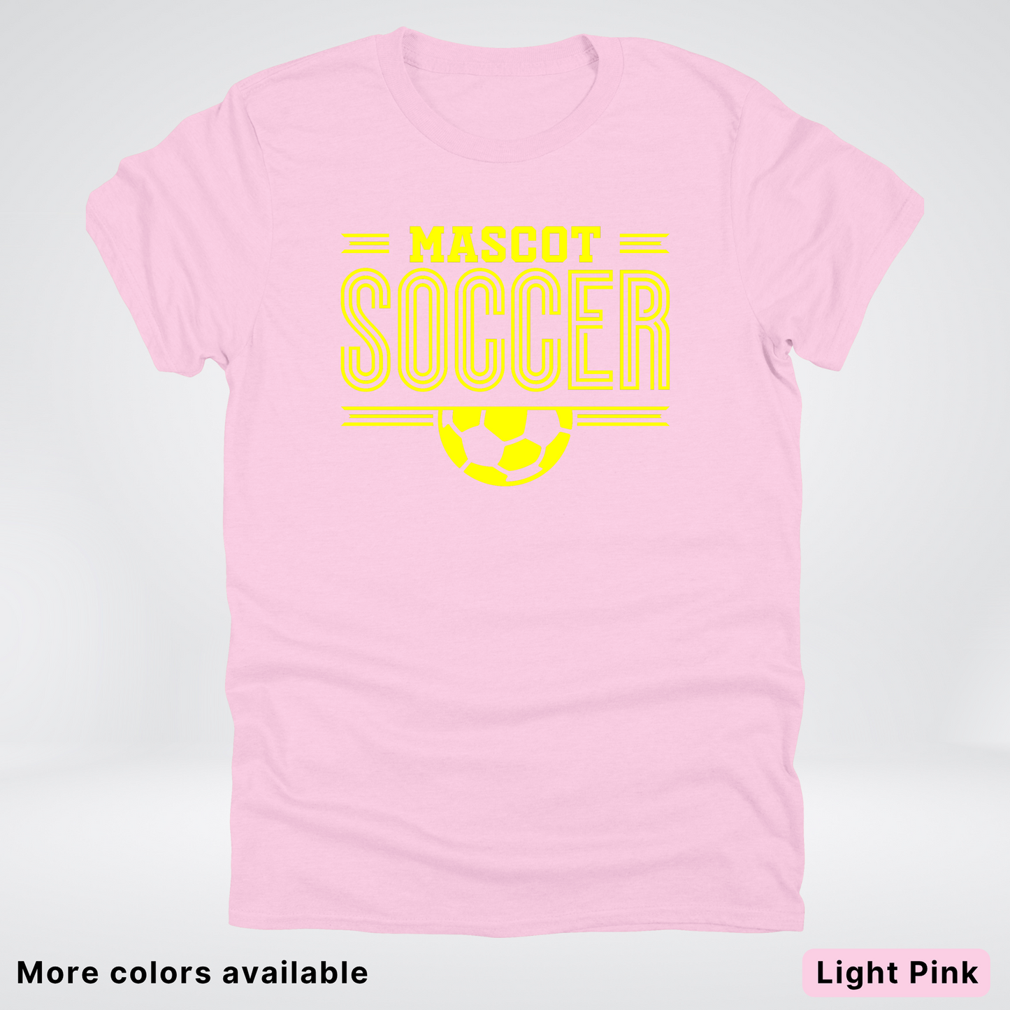 Custom Mascot – Yellow Design 19 - Soccer T-Shirt