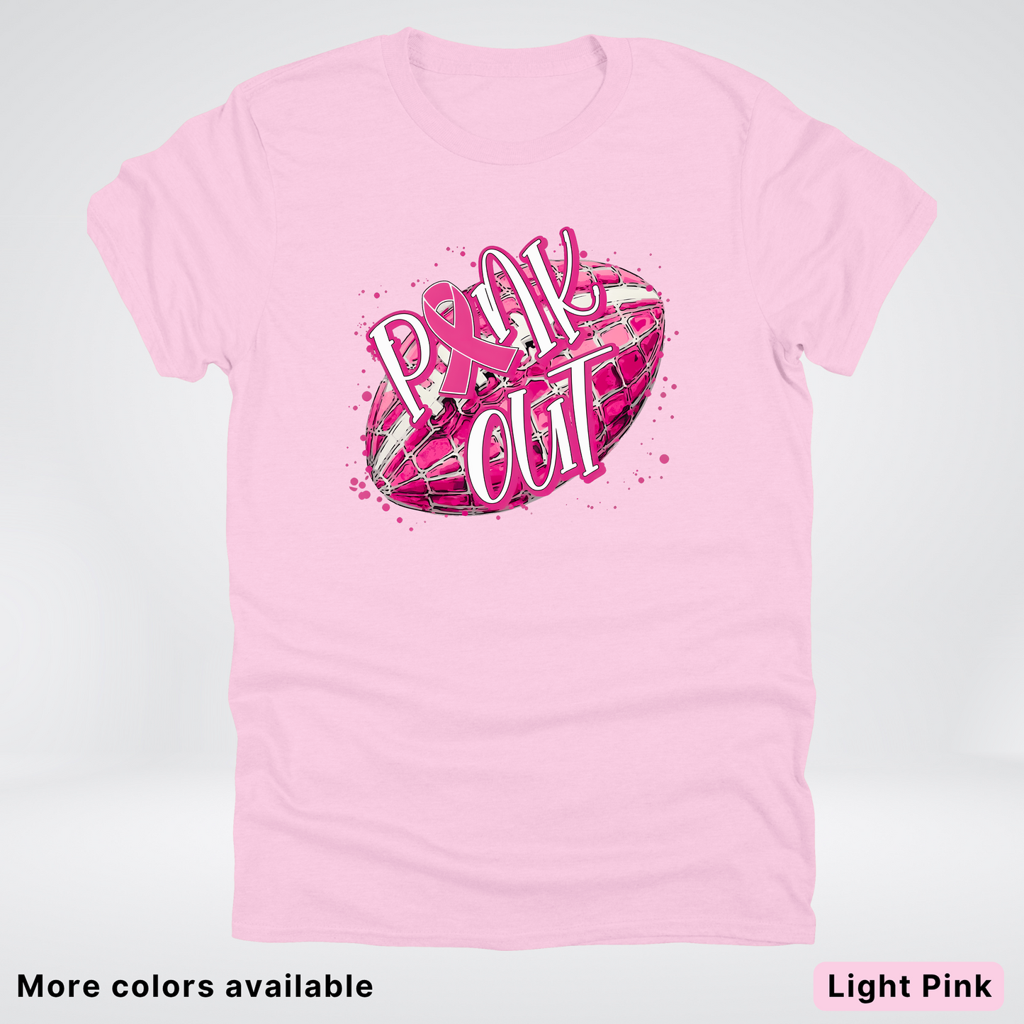 Pink Out Football Splatter - T-Shirt