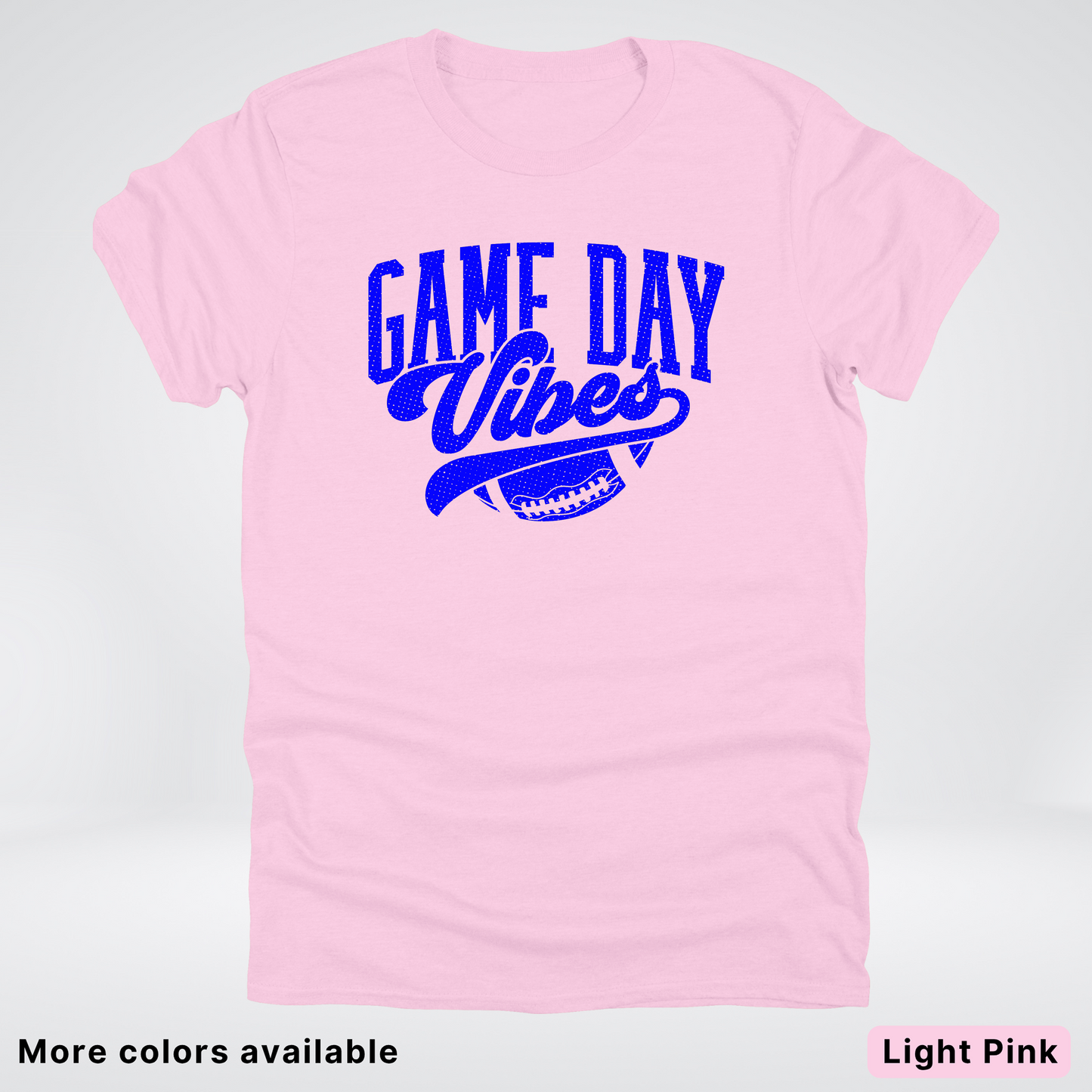 Game Day Vibes - Blue Design - Football T-Shirt
