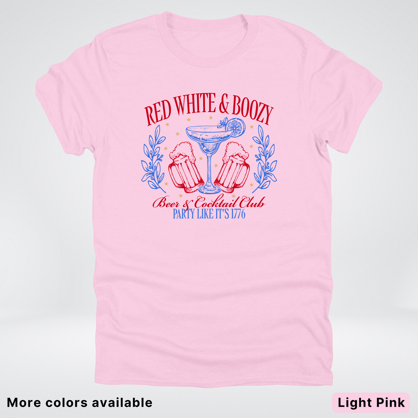 Red White And Boozy 4th Of July T-Shirt