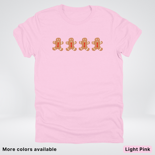 4 Gingerbread Men - T-Shirt