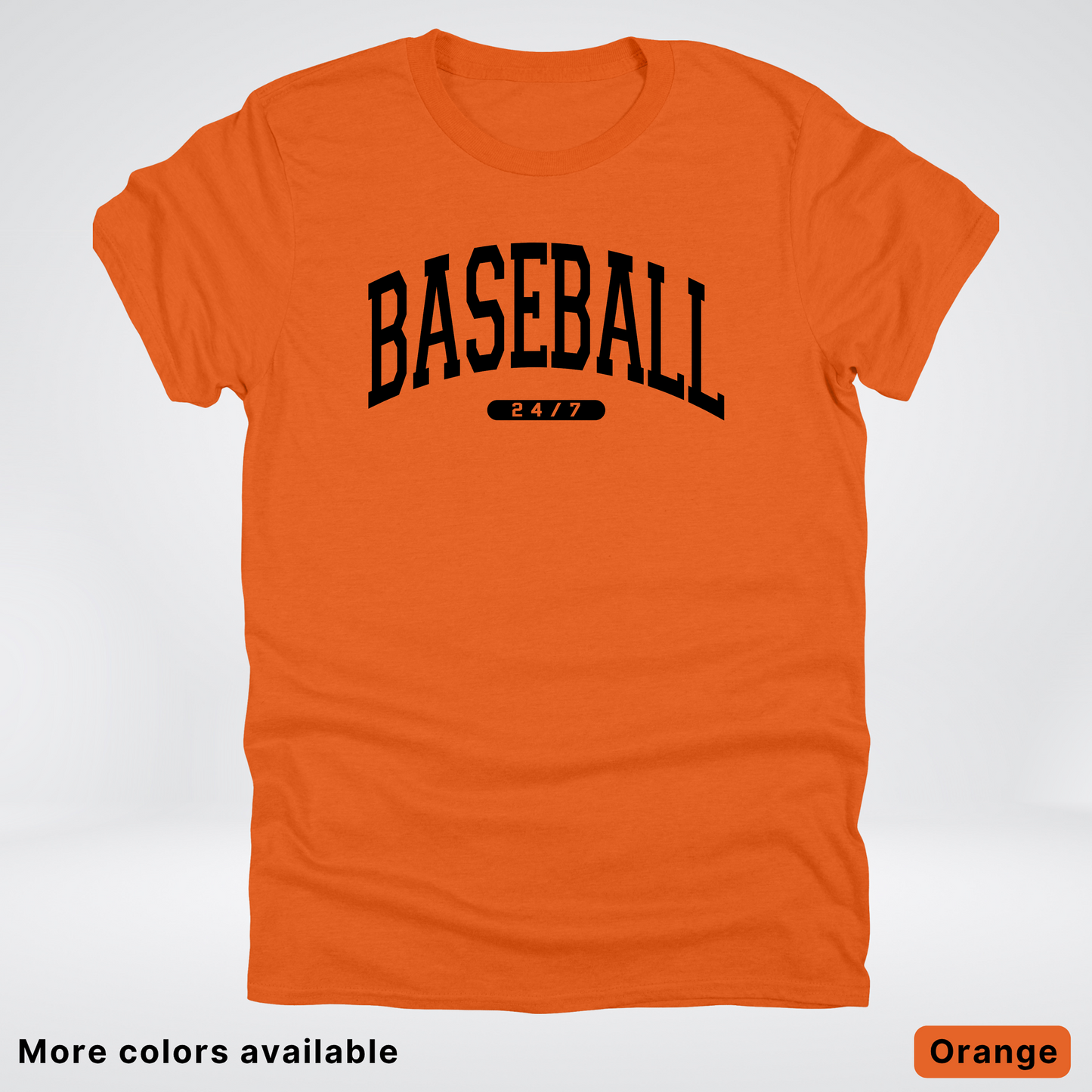 BASEBALL 24/7 Black Design T-Shirt