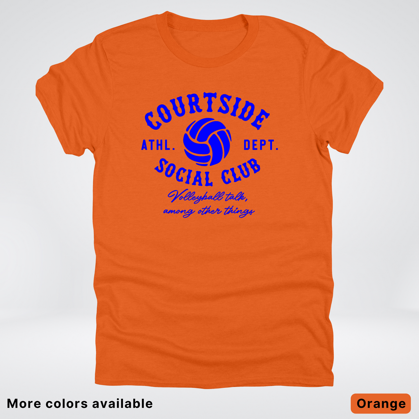 Courtside Social Club – Blue Design – Volleyball T-Shirt