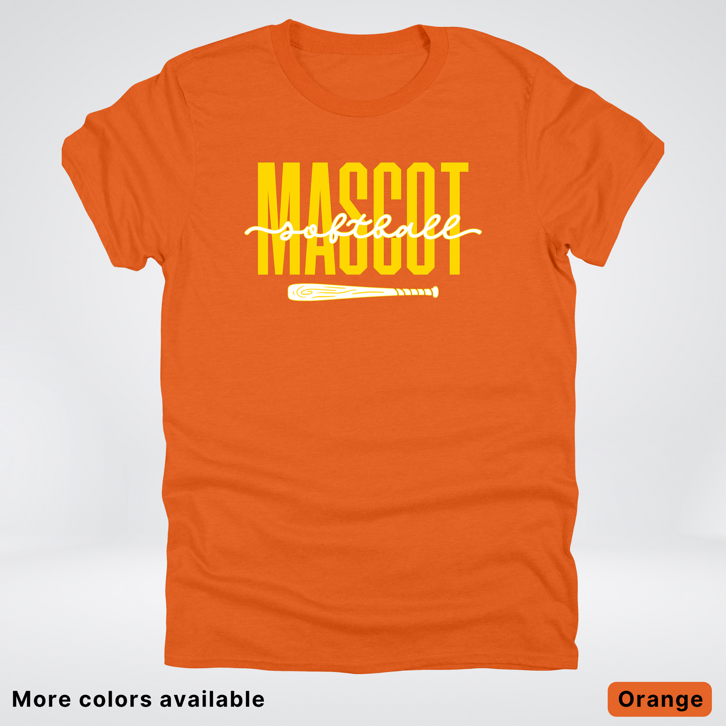 Custom Mascot – Gold - Softball Design 31 T-Shirt