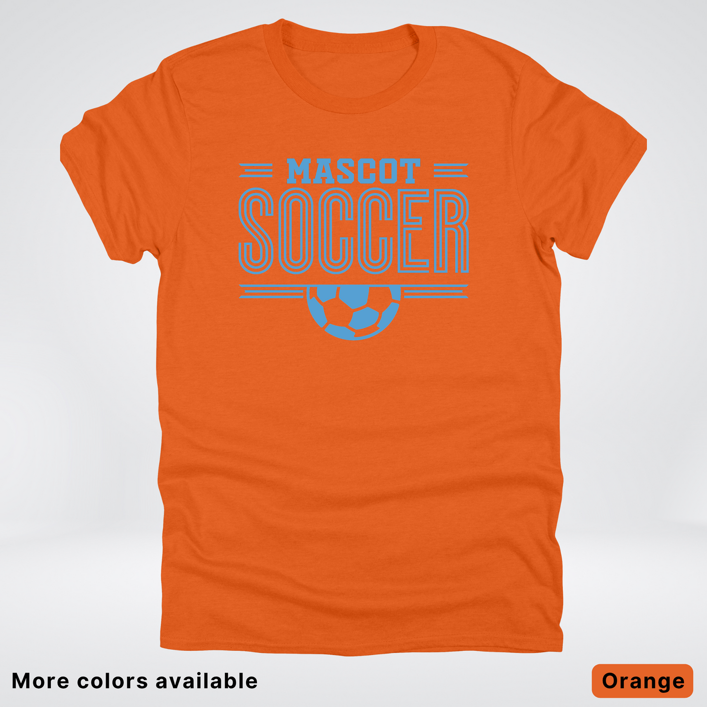 Custom Mascot – Light Blue Design 23 - Soccer T-Shirt