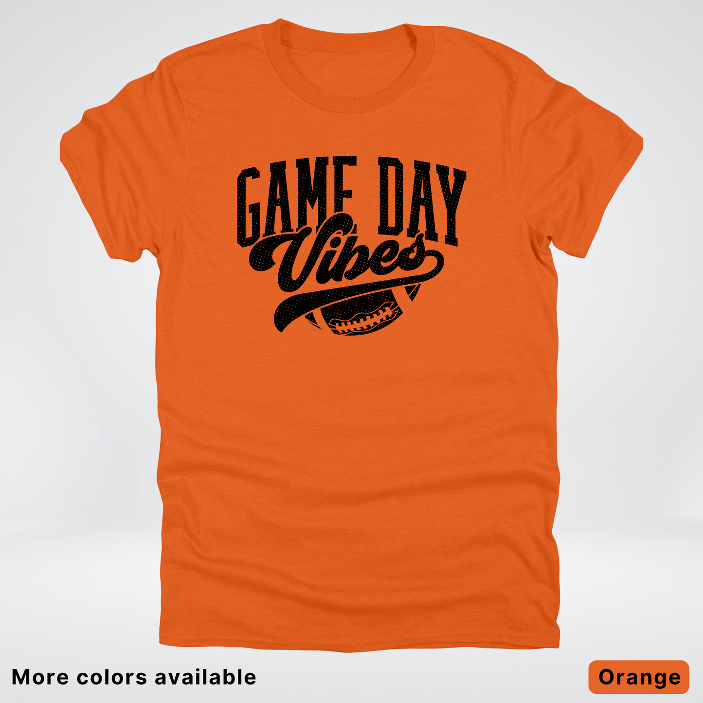 Game Day Vibes - Black Design 2 - Football T-Shirt