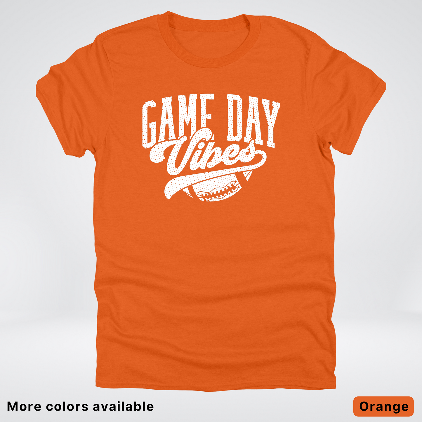 Game Day Vibes - White Design 2 - Football T-Shirt