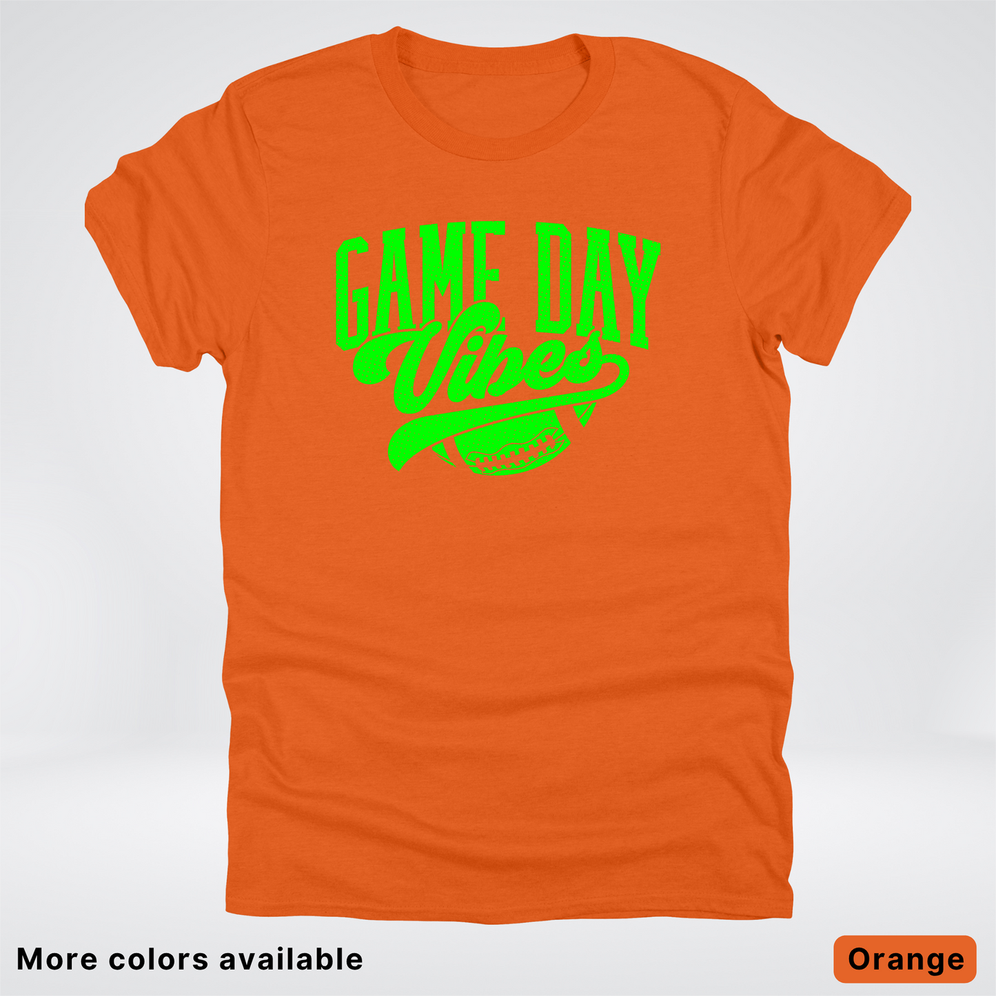 Game Day Vibes - Green Design - Football - T-Shirt