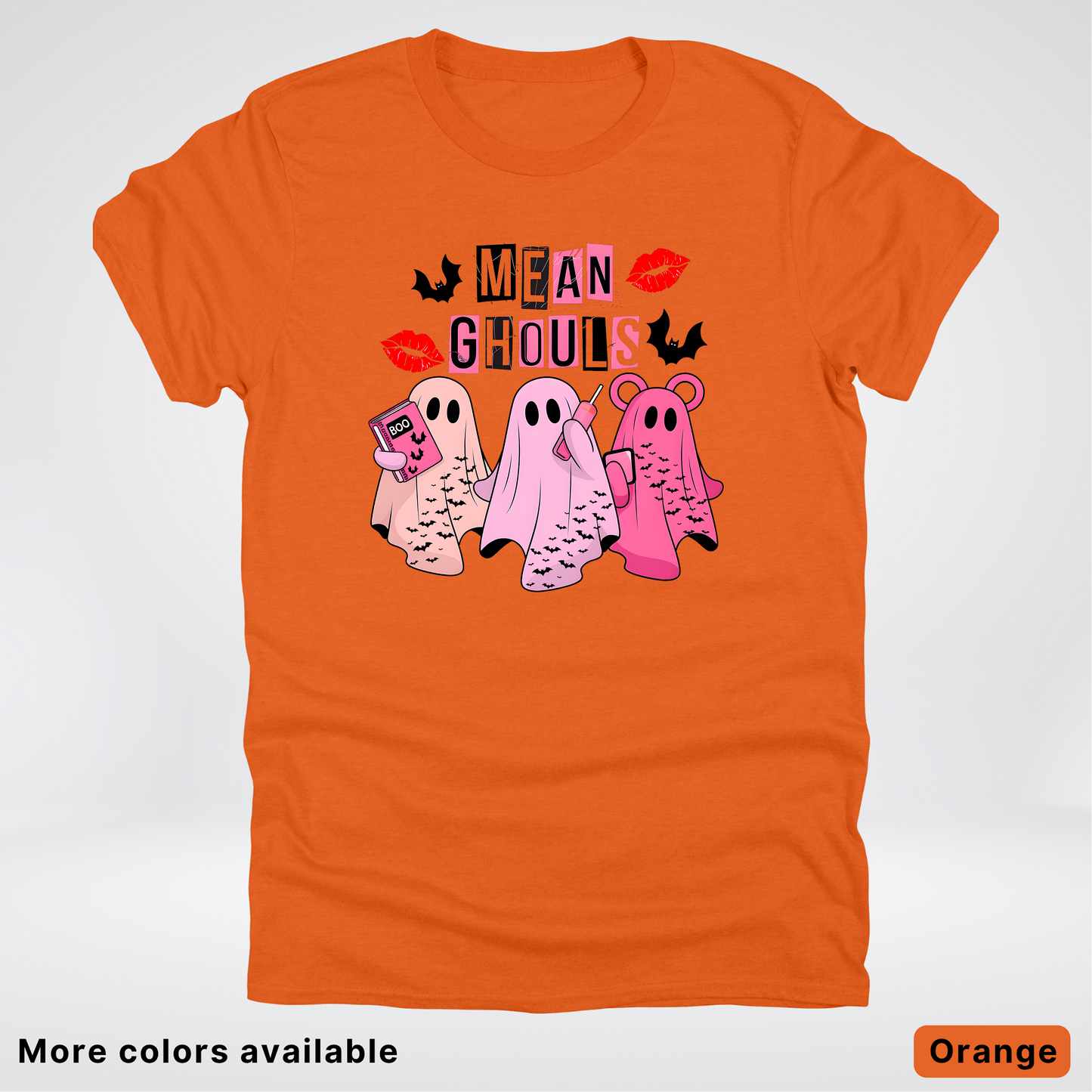 Mean Ghouls Pink Ghosts - T-Shirt