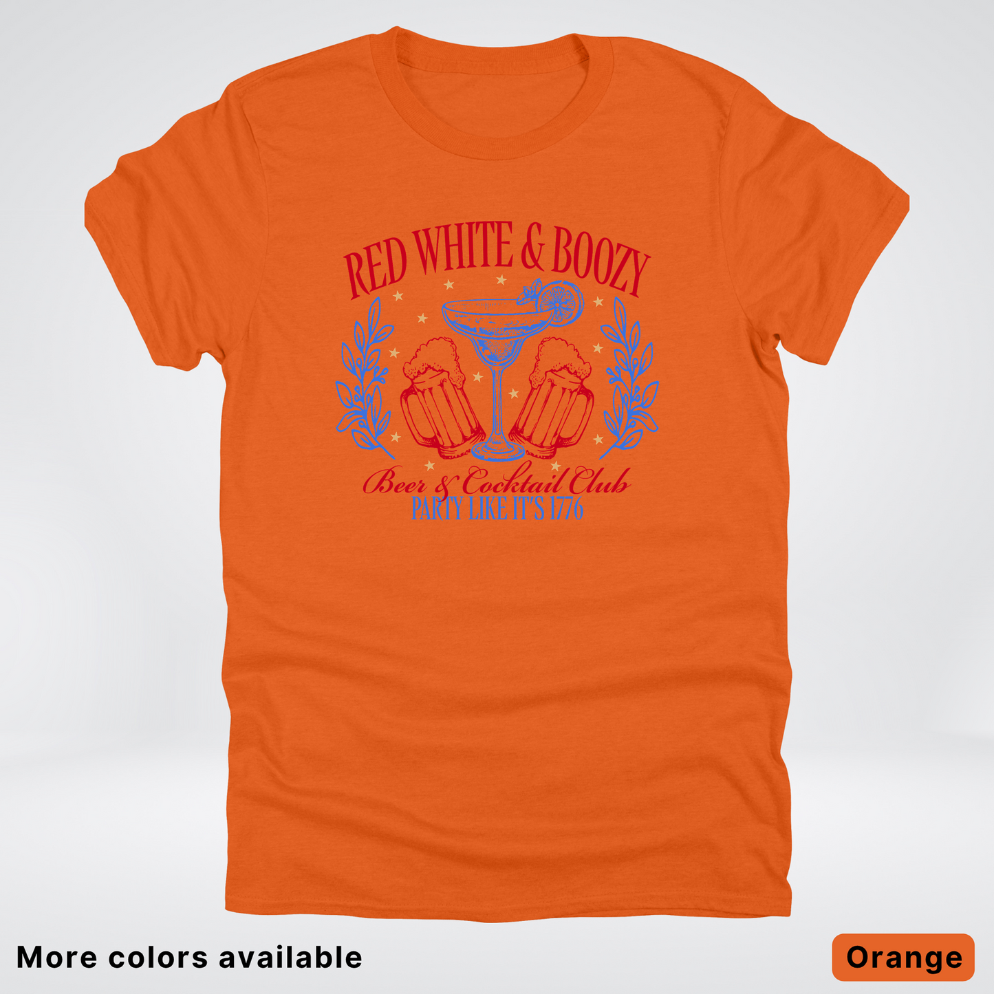 Red White And Boozy 4th Of July T-Shirt