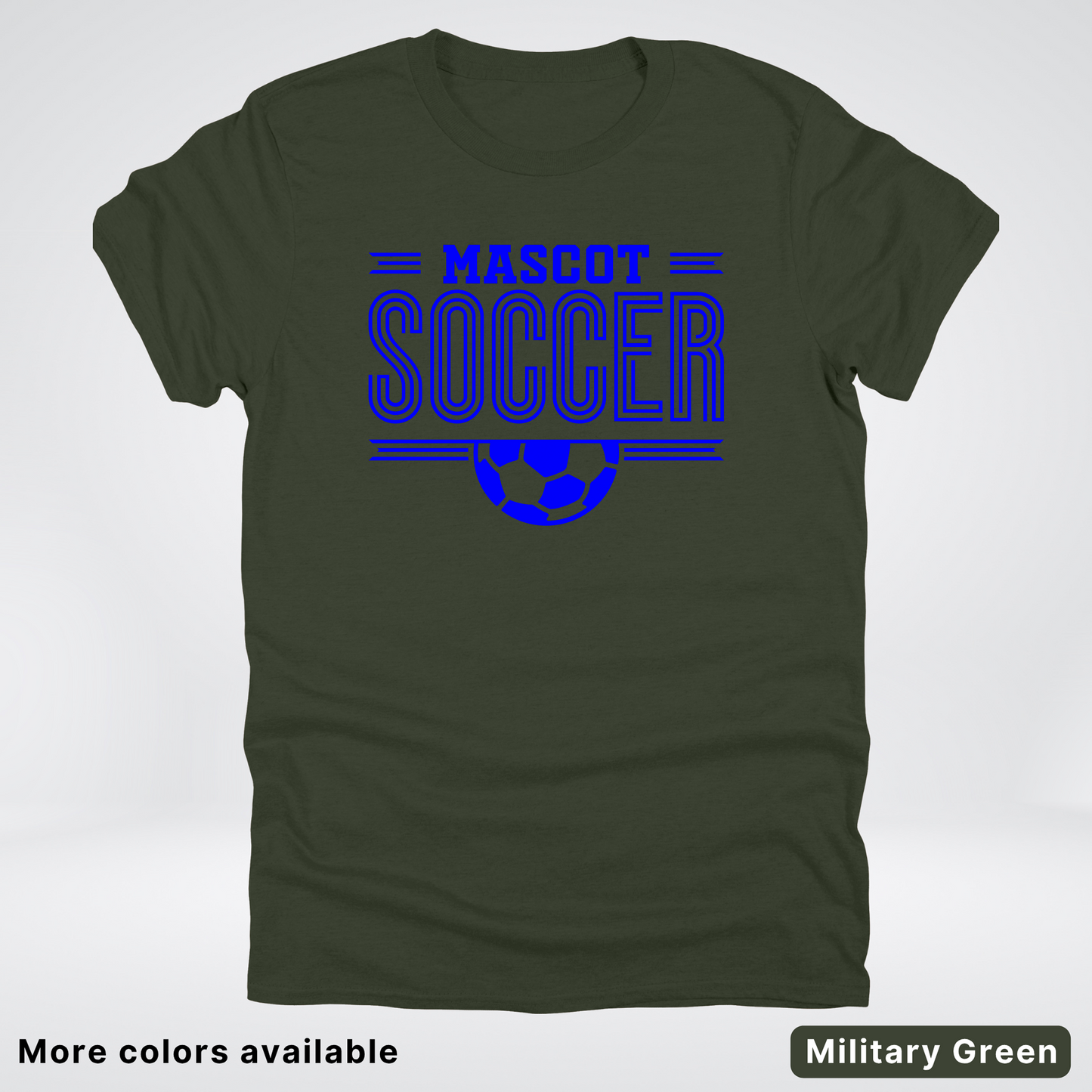 Custom Mascot – Blue Design 16 - Soccer T-Shirt