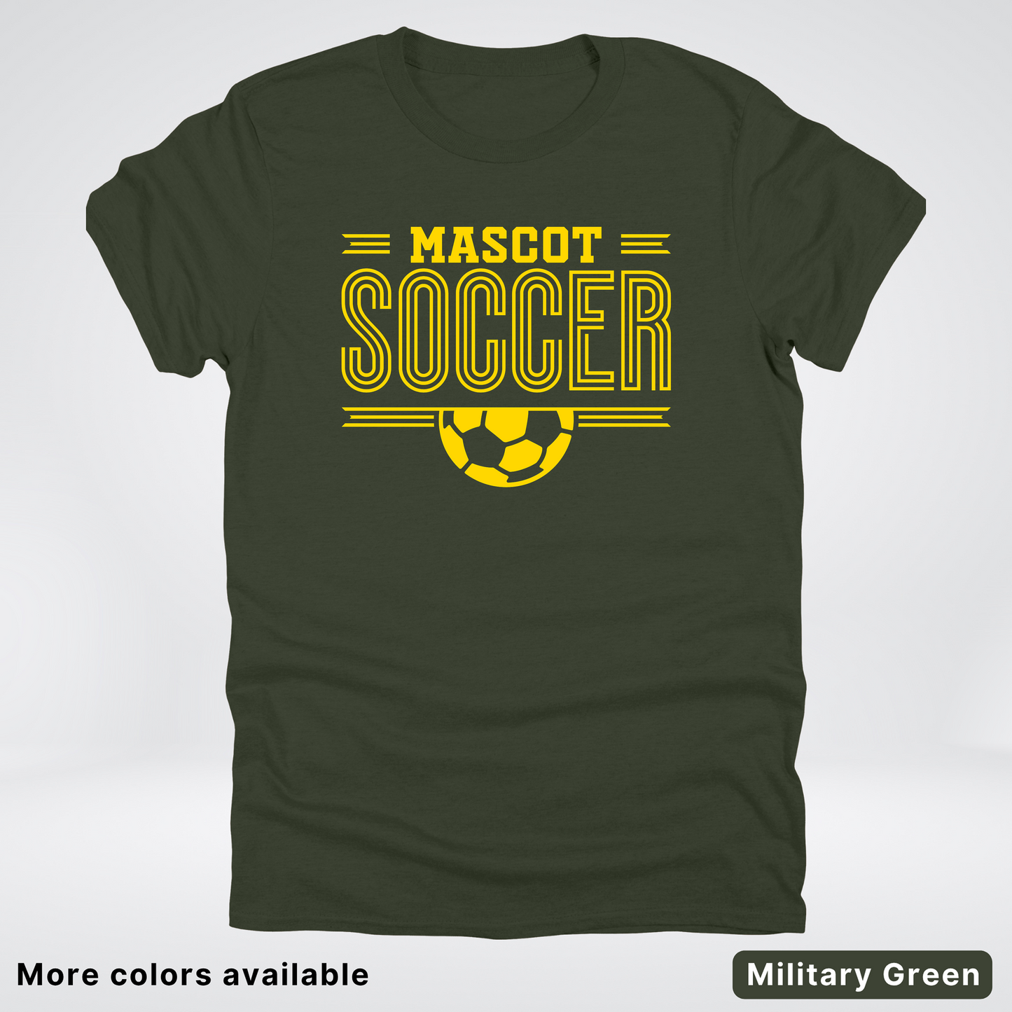 Custom Mascot – Gold Design 17 - Soccer T-Shirt
